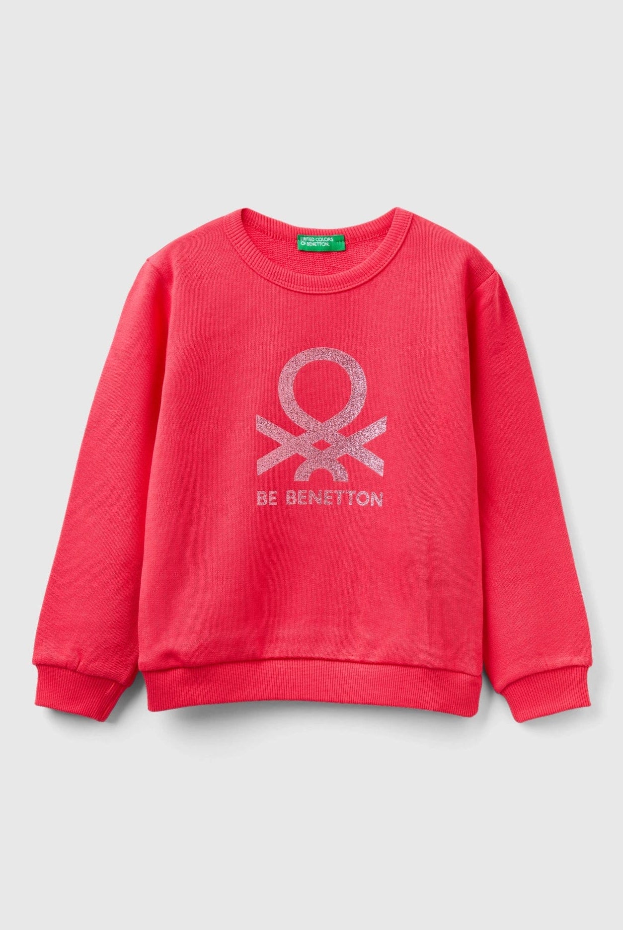 يونايتد كولورز اوف بينيتون سويت شيرت قطن عضوي 100% بشعار بناتي