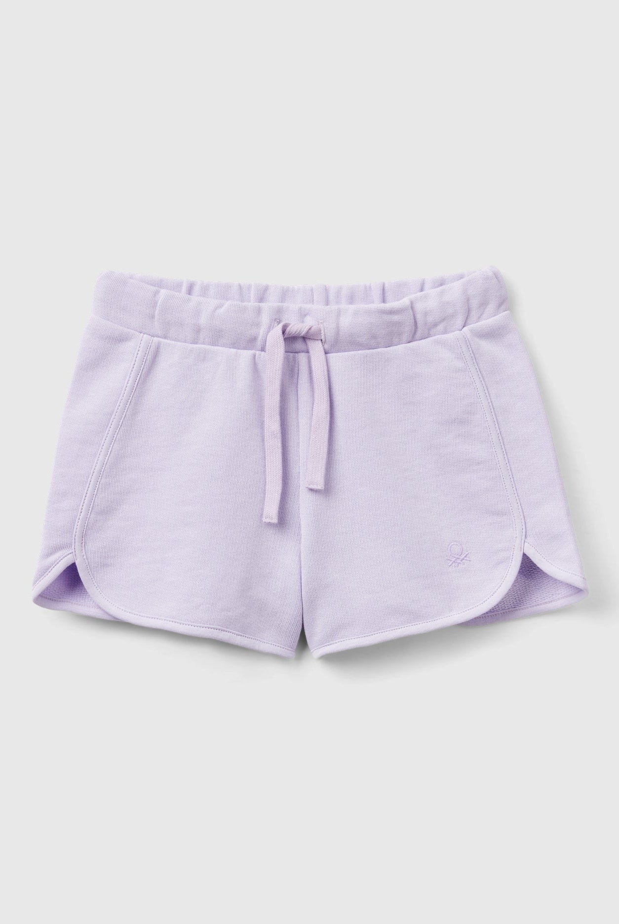 يونايتد كولورز اوف بينيتون شورت قطن عضوي 100% سادة برباط لون موحد بناتي