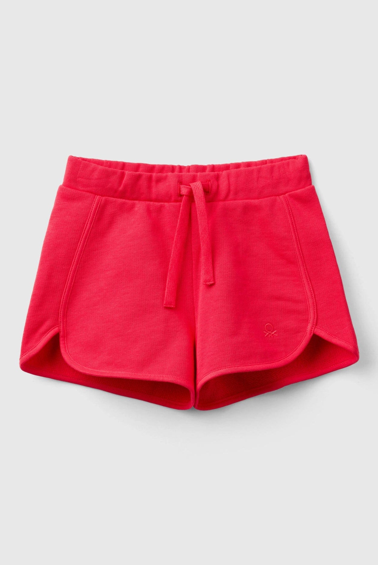 يونايتد كولورز اوف بينيتون شورت قطن عضوي 100% سادة برباط لون موحد بناتي