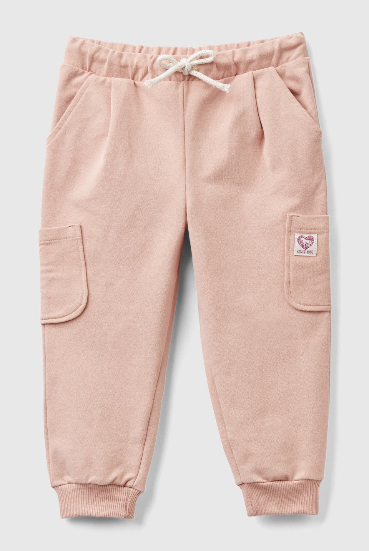 يونايتد كولورز اوف بينيتون بنطلون رياضي قطني مطاطي بجيوب بناتي