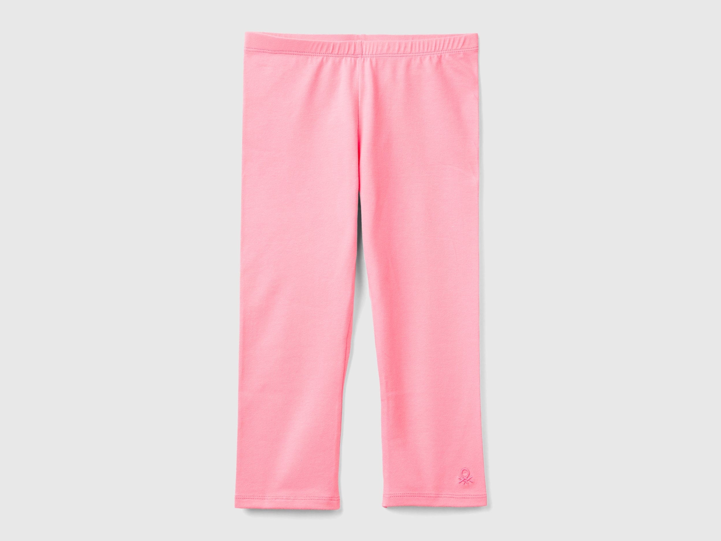 يونايتد كولورز اوف بينيتون ليقنز قطن مطاطي 3/4 سادة أطفالي