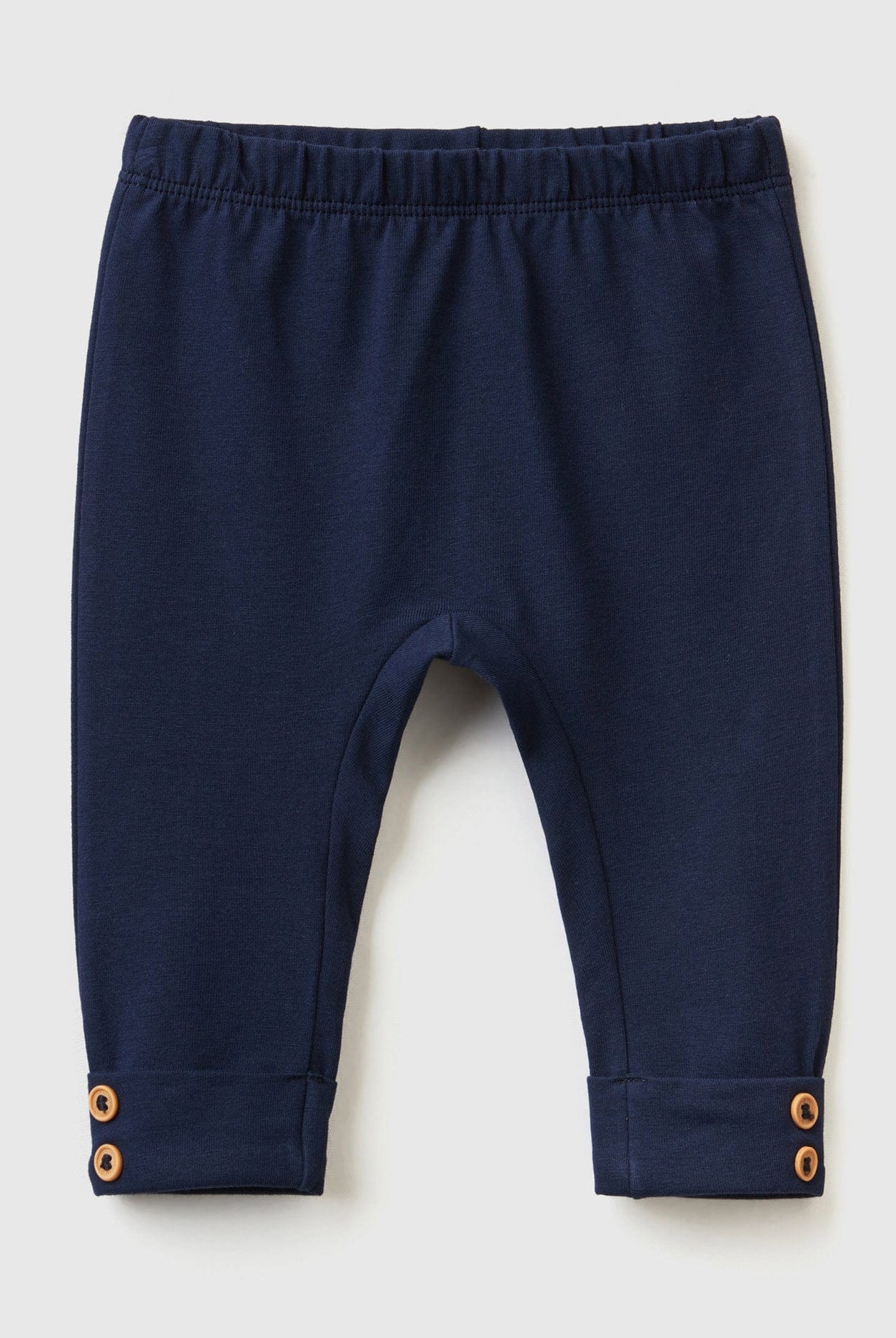 يونايتد كولورز اوف بينيتون ليقنز قطن مطاطي رضع أطفال مزين بأزرار