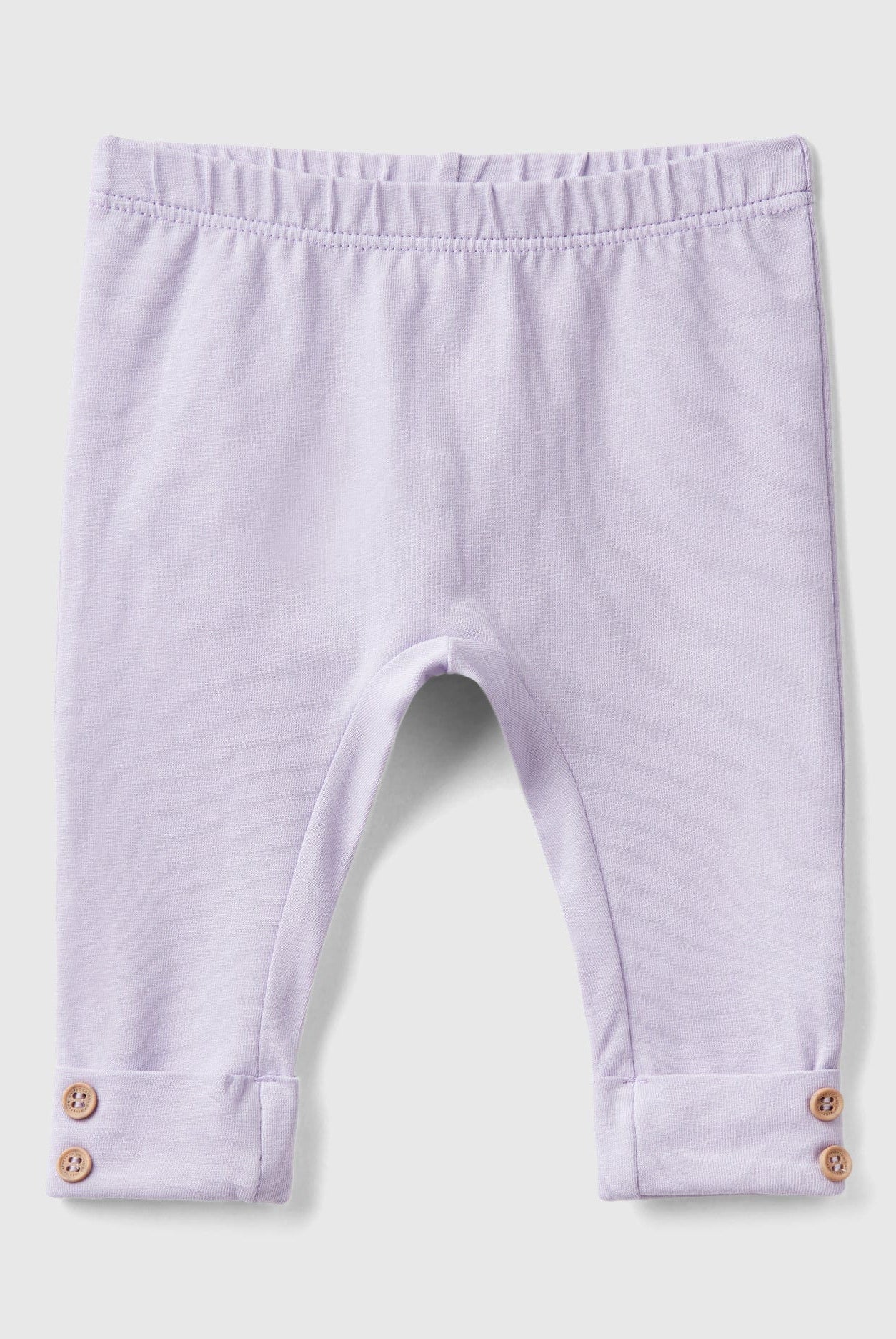 يونايتد كولورز اوف بينيتون ليقنز قطن مطاطي رضع أطفال مزين بأزرار