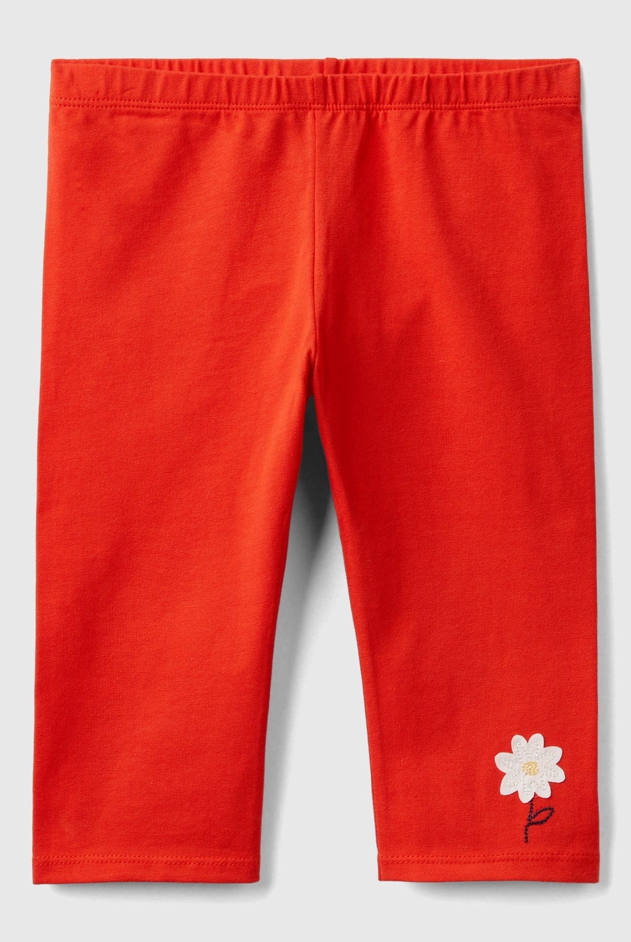 يونايتد كولورز اوف بينيتون بنطلون ليقنز بناتي بأرجل مطرزة