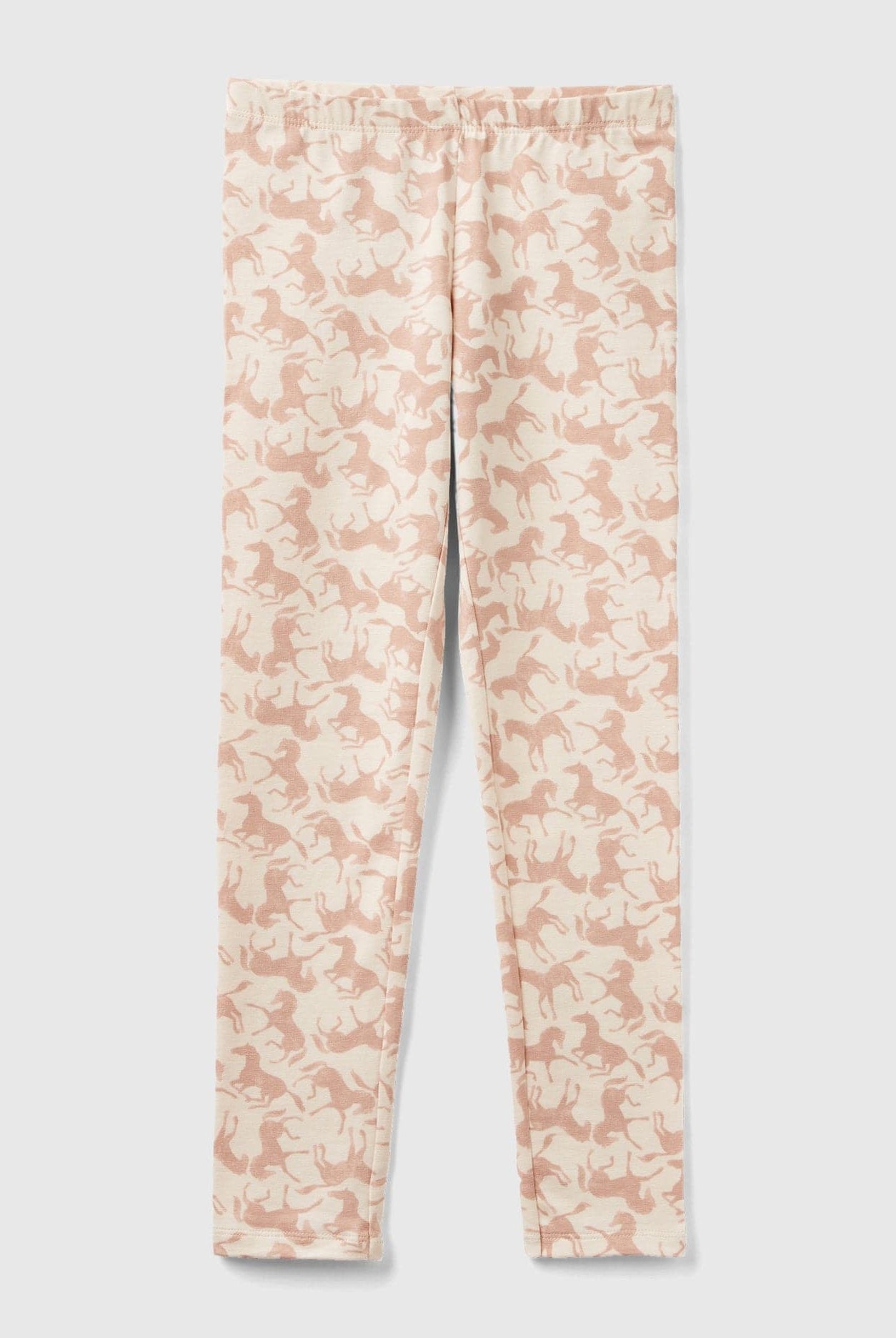 يونايتد كولورز اوف بينيتون بنطلون ليقنزاطفالي قطن مطاطي مُنقّش