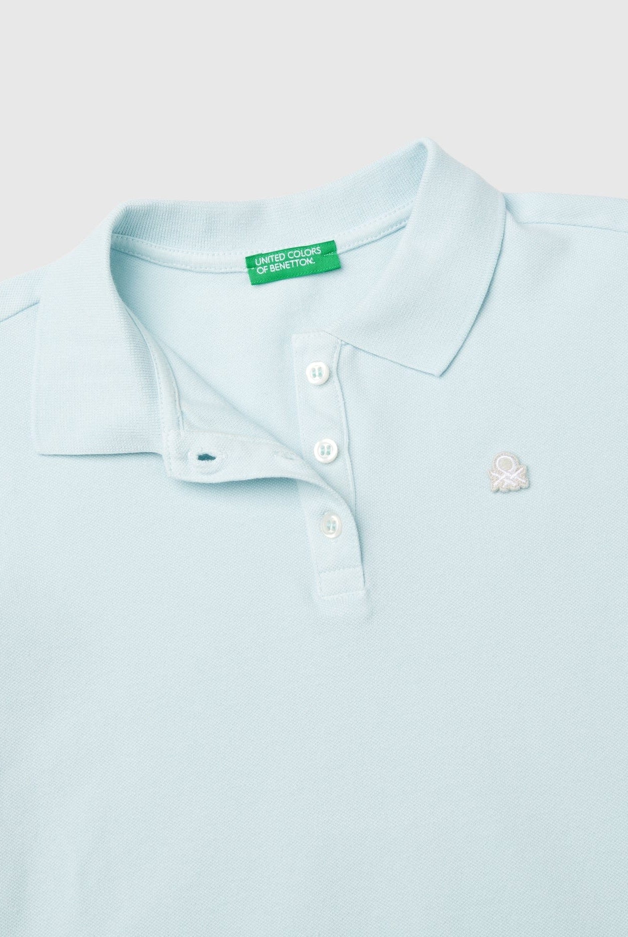 يونايتد كولورز اوف بينيتون قميص بولو بناتي بأكمام قصيرة من القطن العضوي