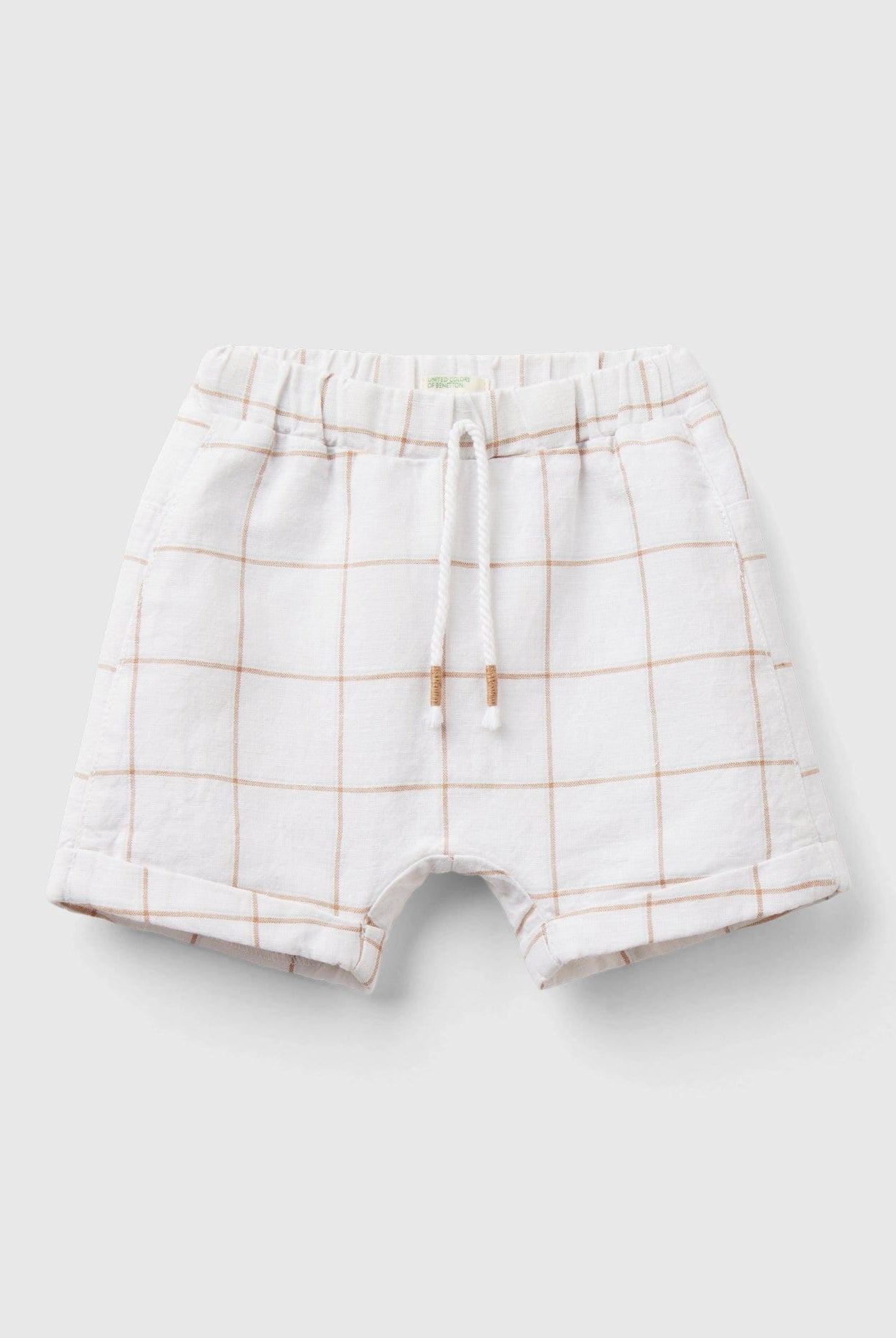 يونايتد كولورز اوف بينيتون شورت بخصر مزود برباط وجيب خلفي مطرز رضع أطفال