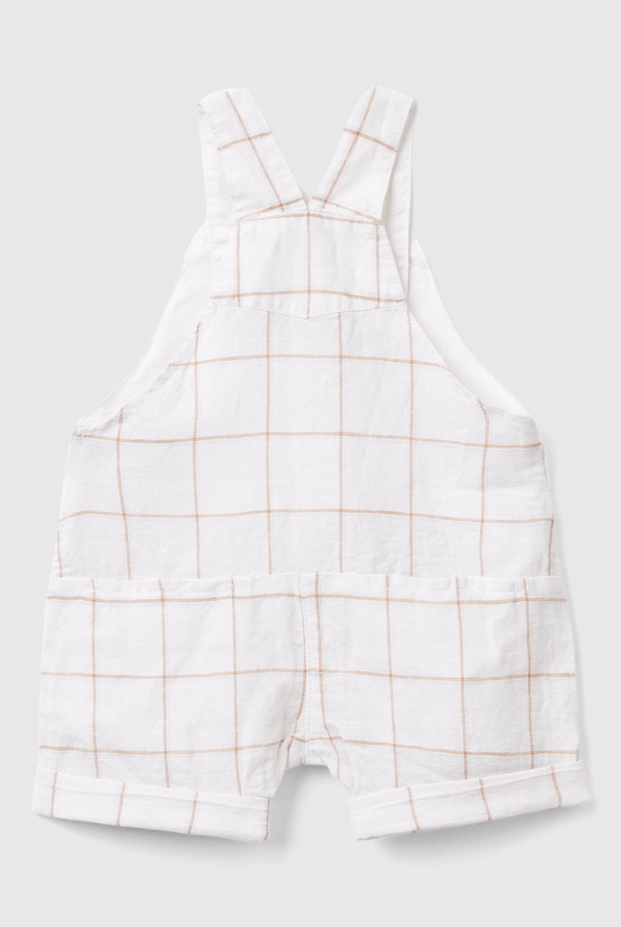 يونايتد كولورز اوف بينيتون بدلة بأرجل مطوية مع تطريز وأزرار على الصدر رضع أطفال