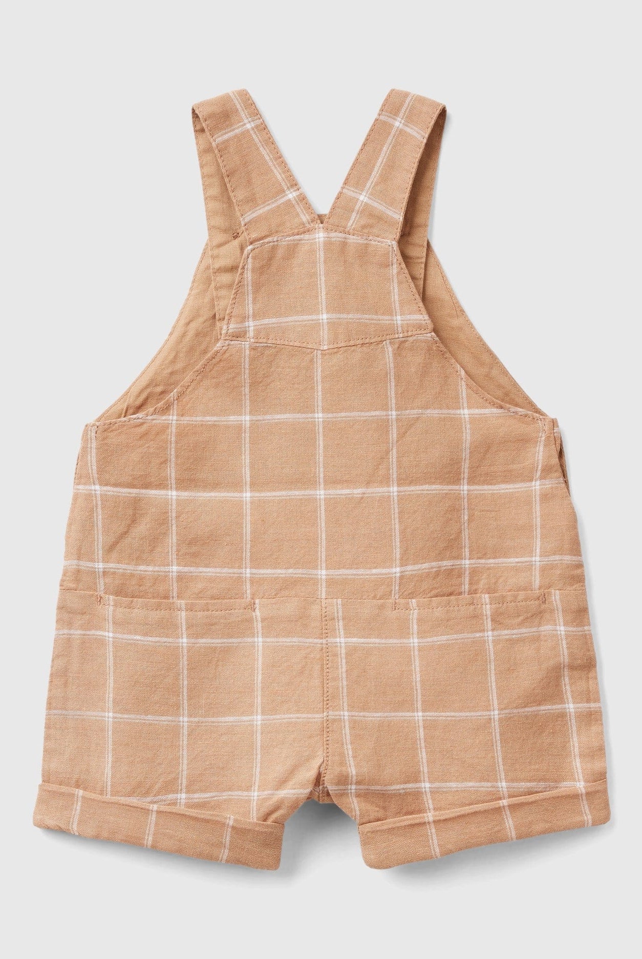 يونايتد كولورز اوف بينيتون بدلة بأرجل مطوية مع تطريز وأزرار على الصدر رضع أطفال