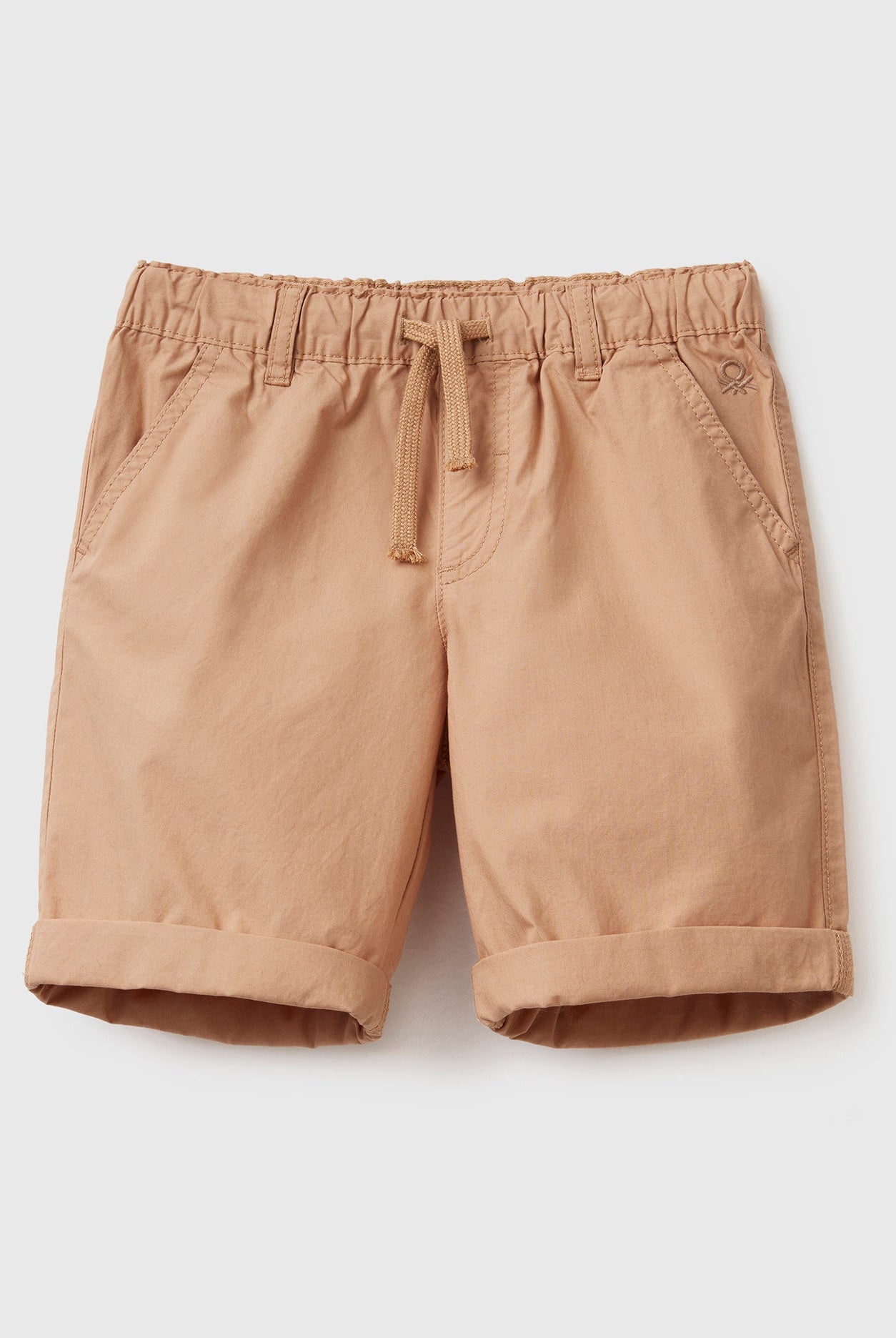 يونايتد كولورز اوف بينيتون شورت قطن سادة 100% برباط ولادي