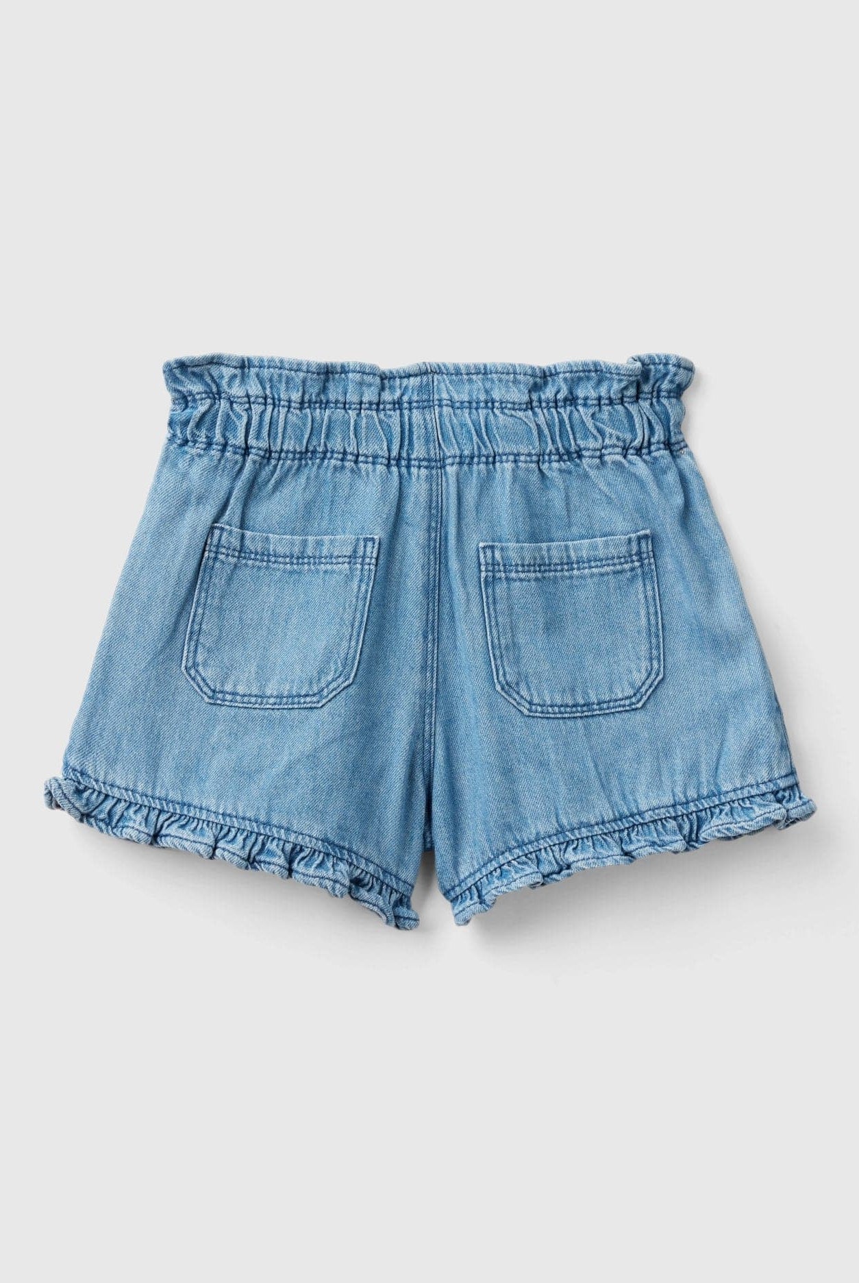 يونايتد كولورز اوف بينيتون شورت بكشكشة بزرار أمامي بناتي