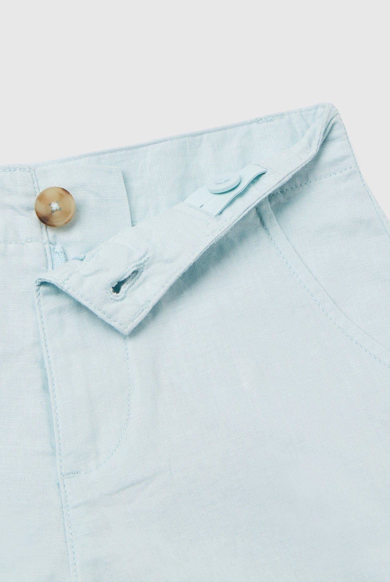 يونايتد كولورز اوف بينيتون برمودا شينو من الكتان الخالص أطفالي