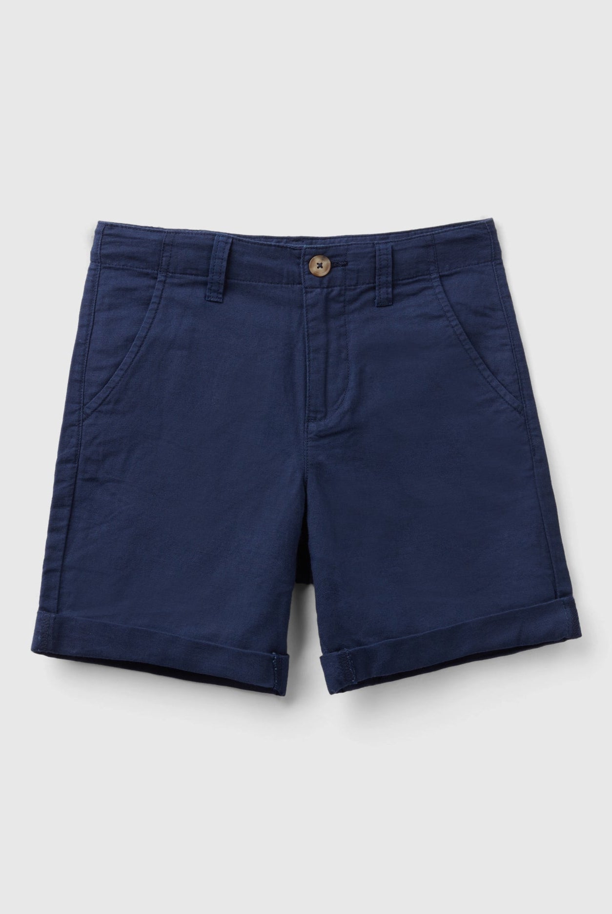 يونايتد كولورز اوف بينيتون برمودا شينو من الكتان الخالص أطفالي