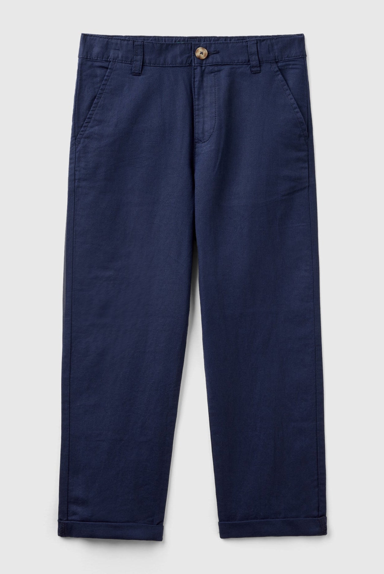 يونايتد كولورز اوف بينيتون بنطلون اطفالي قطن مخلوط مريح مع فتحات للحزام