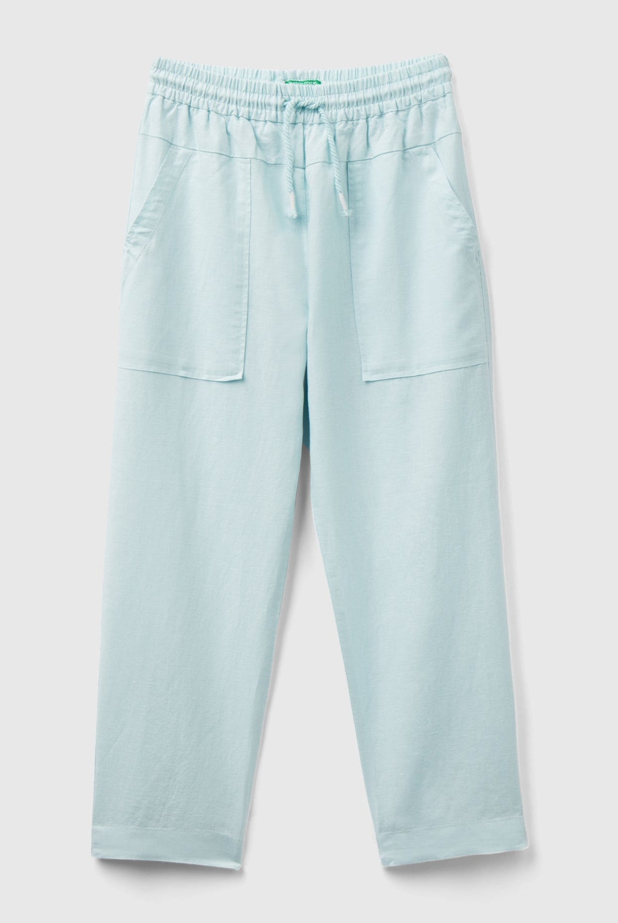 يونايتد كولورز اوف بينيتون بنطلون اطفالي من خليط الكتان به رباط