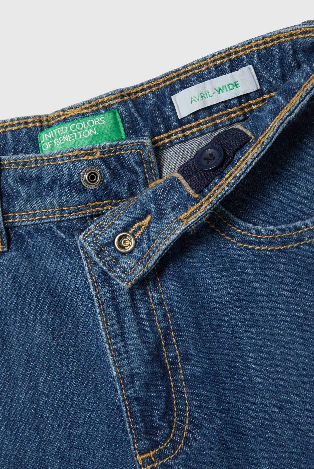 يونايتد كولورز اوف بينيتون بنطلون جينز كارجو واسع أطفالي