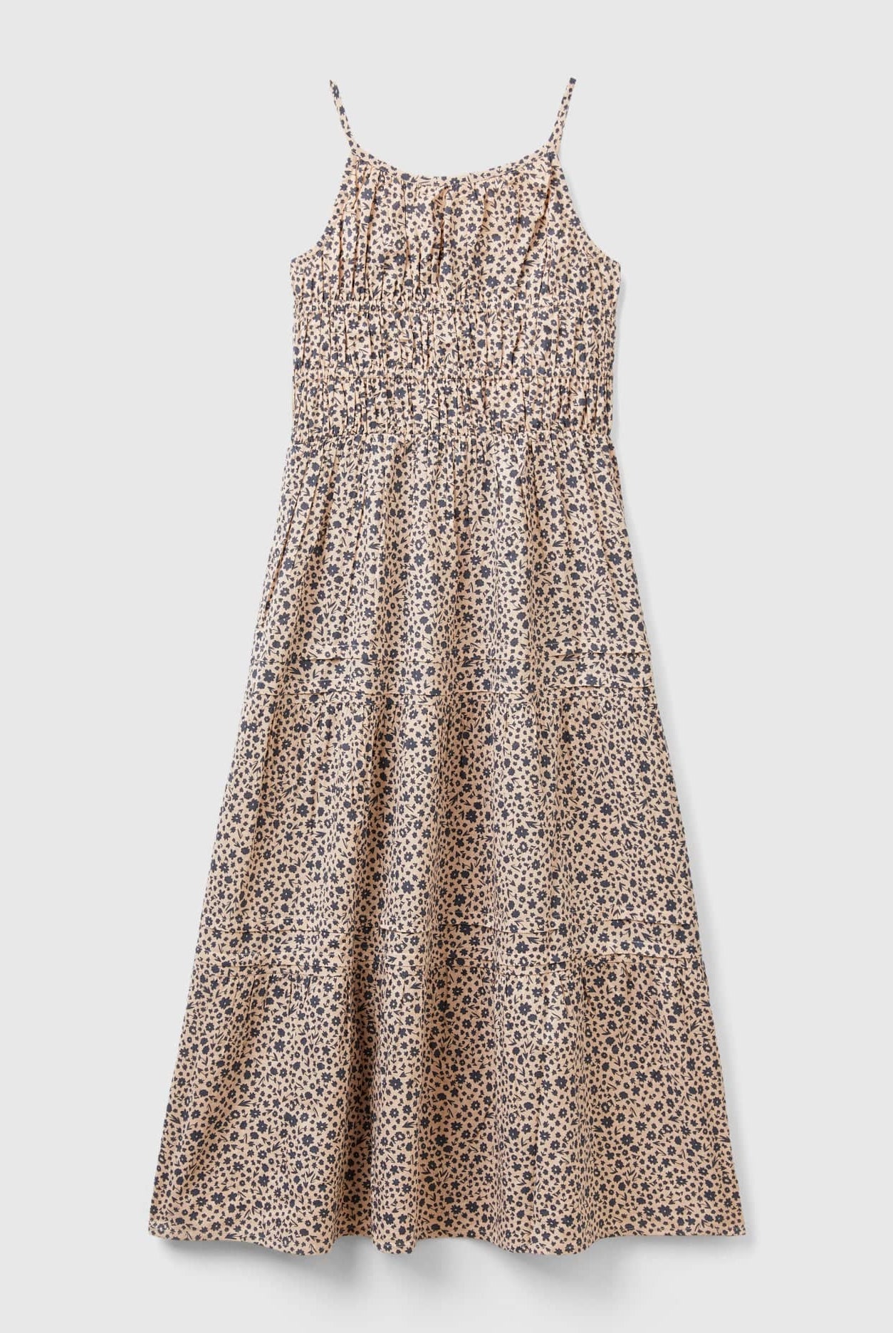 يونايتد كولورز اوف بينيتون فستان منقوش بالكامل بحمالات ولادي