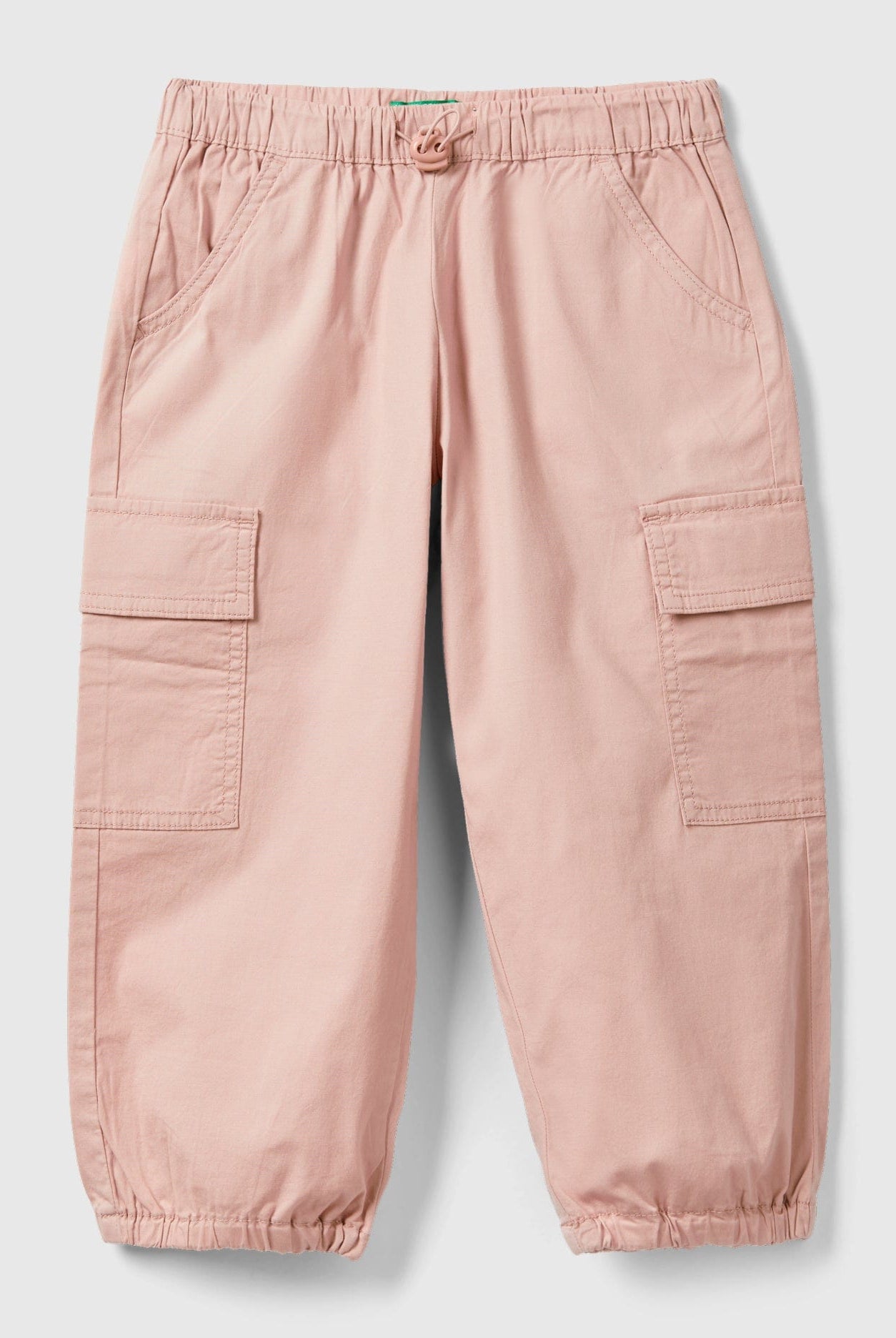 يونايتد كولورز اوف بينيتون سروال كارجو قطن مطاطي بناتي