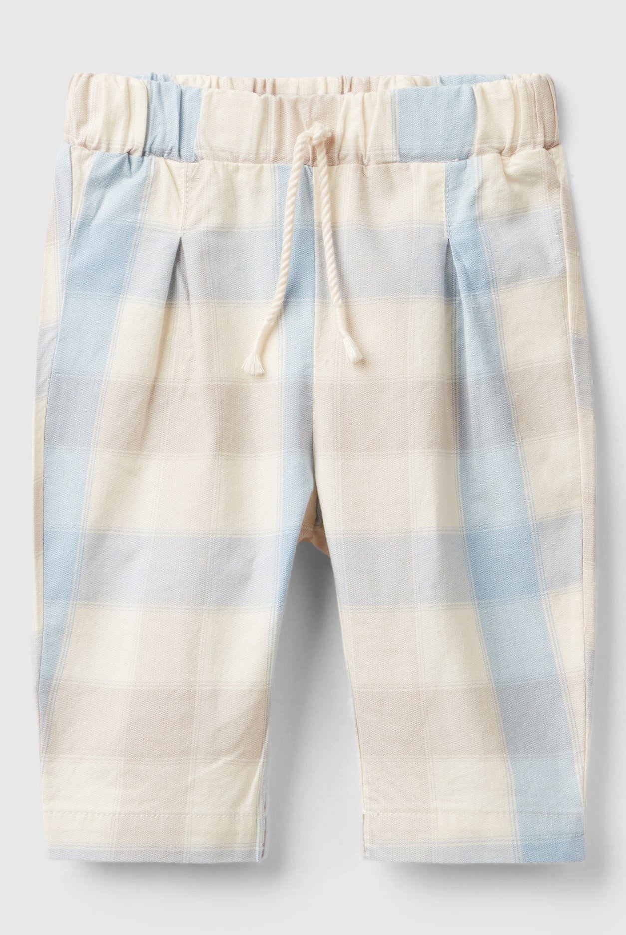 يونايتد كولورز اوف بينيتون بنطلون مطرز بجيوب خلفية وخصر برباط مع كسرات رضع