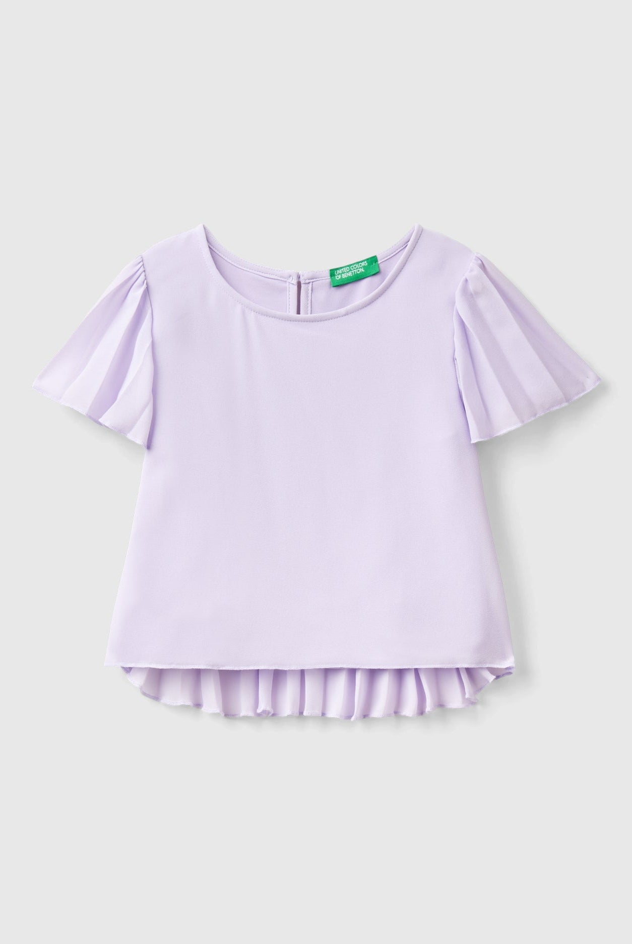 يونايتد كولورز اوف بينيتون بلوزة بتفاصيل مطوية أطفالي
