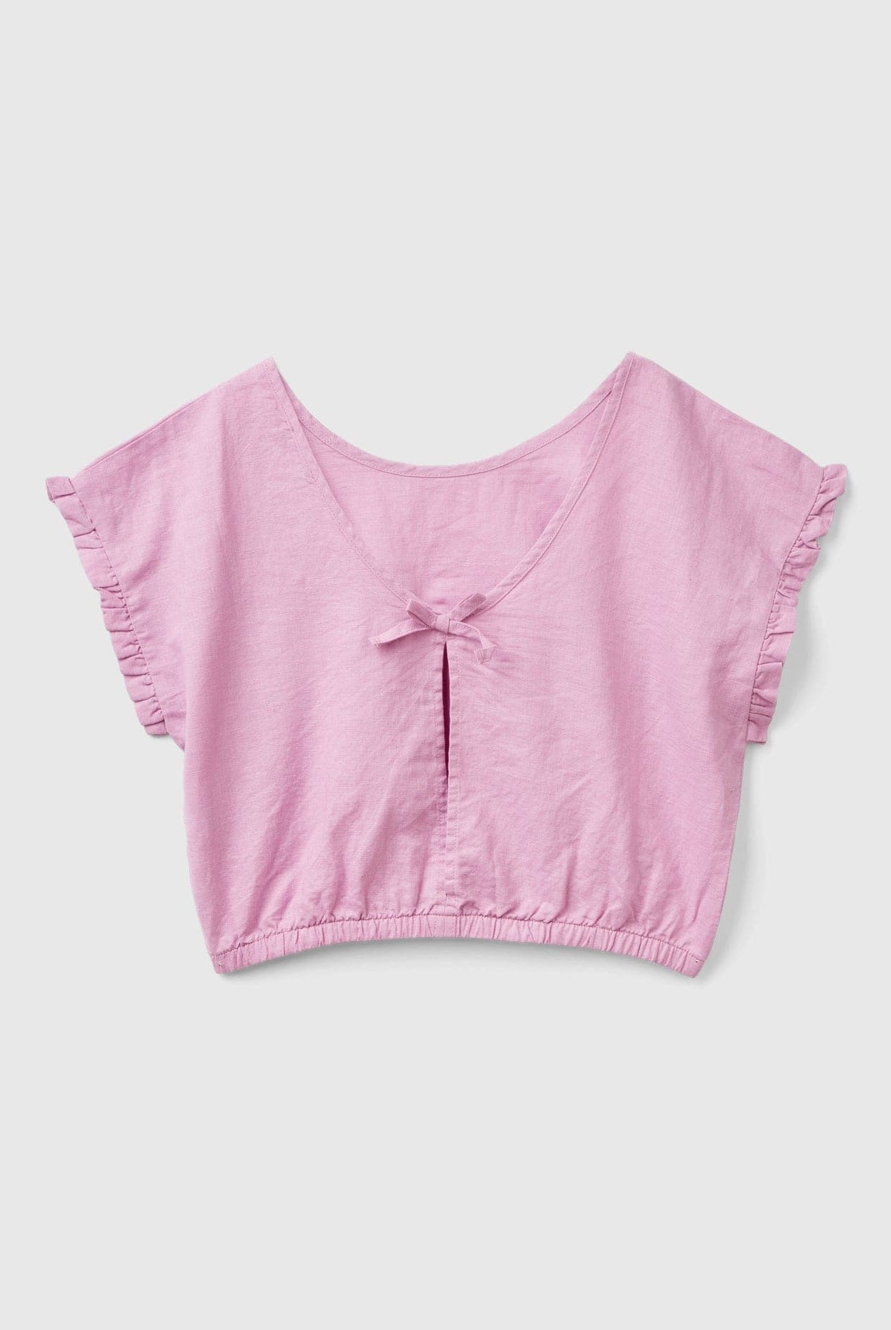 يونايتد كولورز اوف بينيتون بلوزة اطفال من خليط الكتان