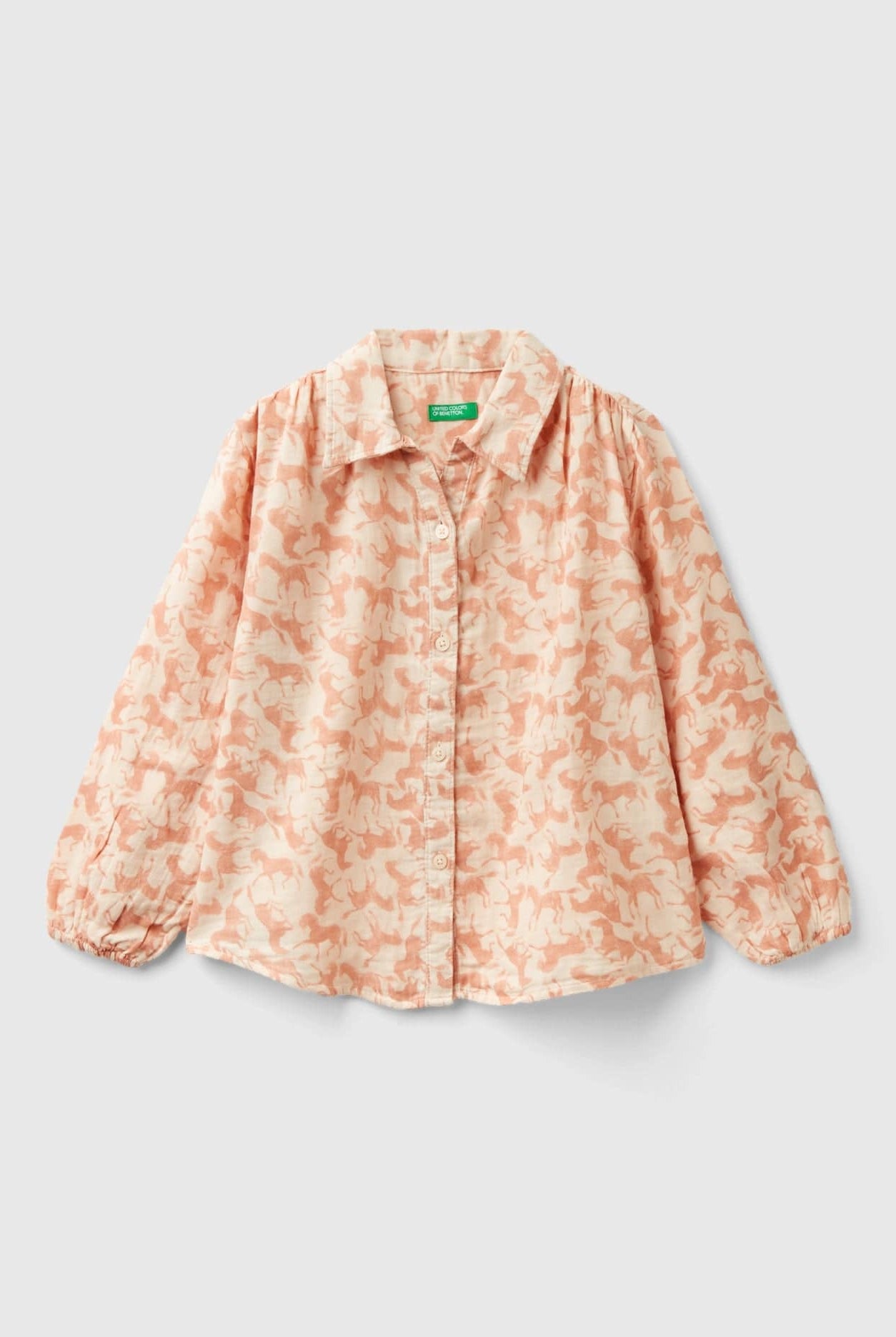 يونايتد كولورز اوف بينيتون قميص بناتي بطبعة حصان