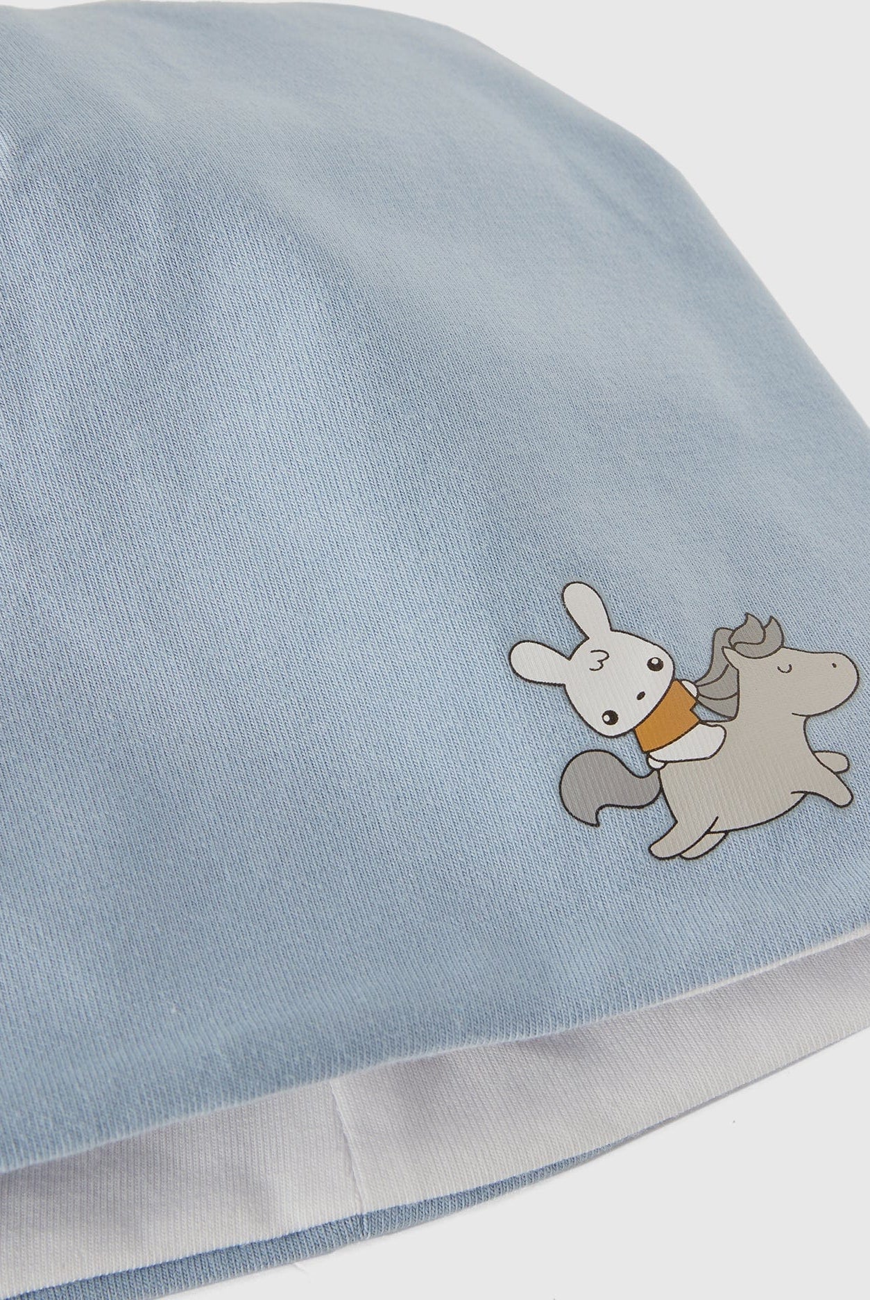 يونايتد كولورز اوف بينيتون قبعة قطن بطبعة رضع