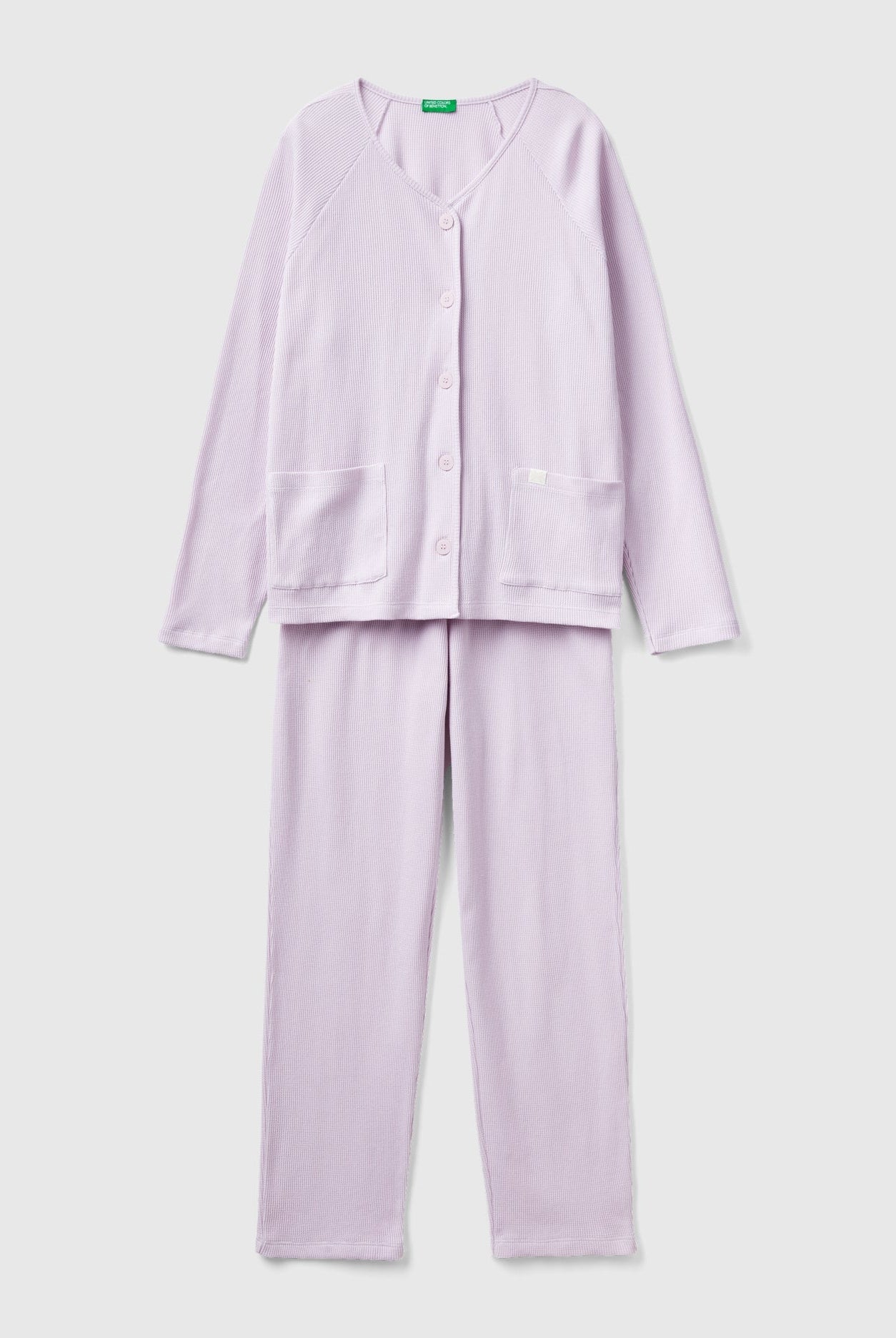 يونايتد كولورز اوف بينيتون بيجاما طويلة من القطن النقي