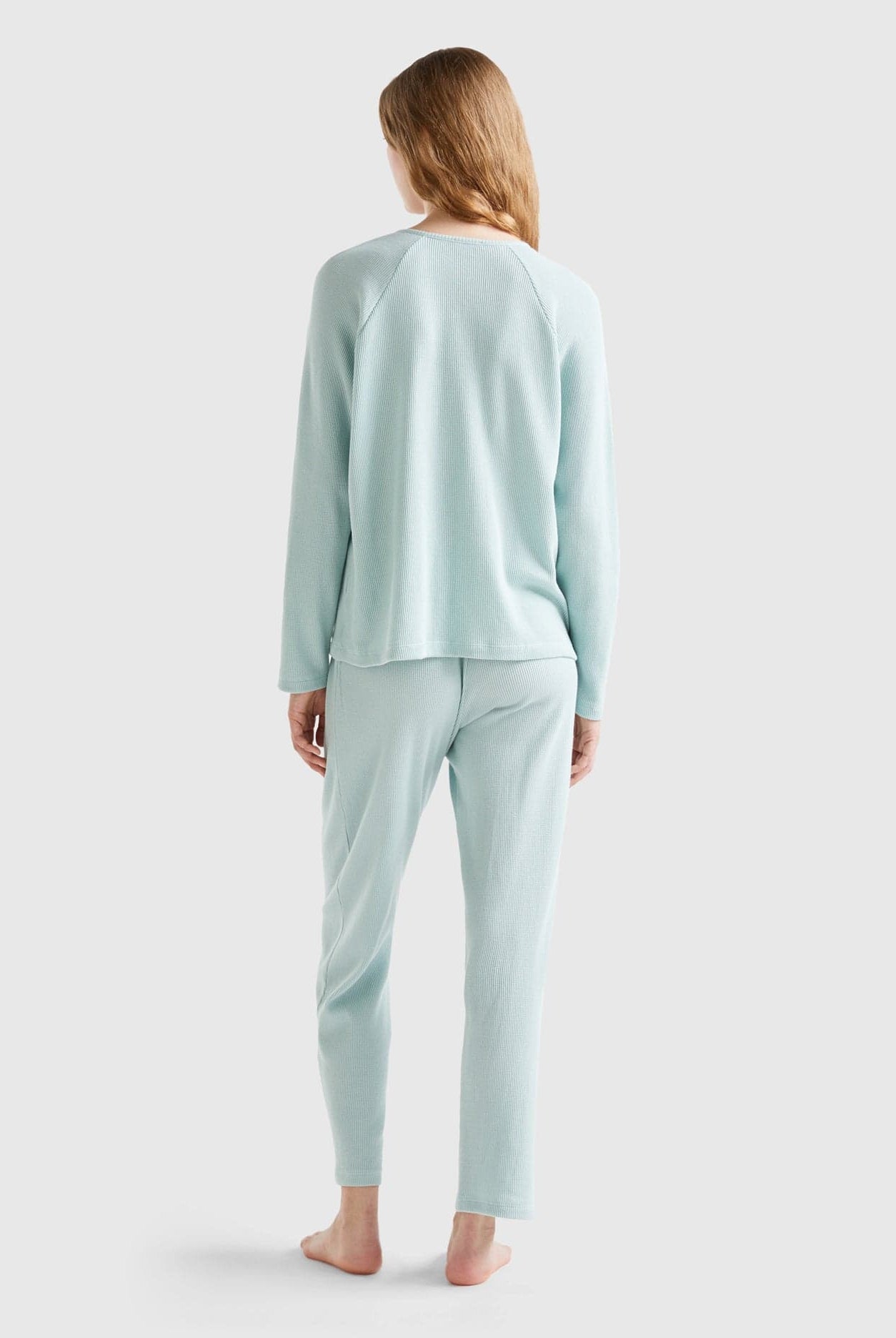 يونايتد كولورز اوف بينيتون بيجاما طويلة من القطن النقي