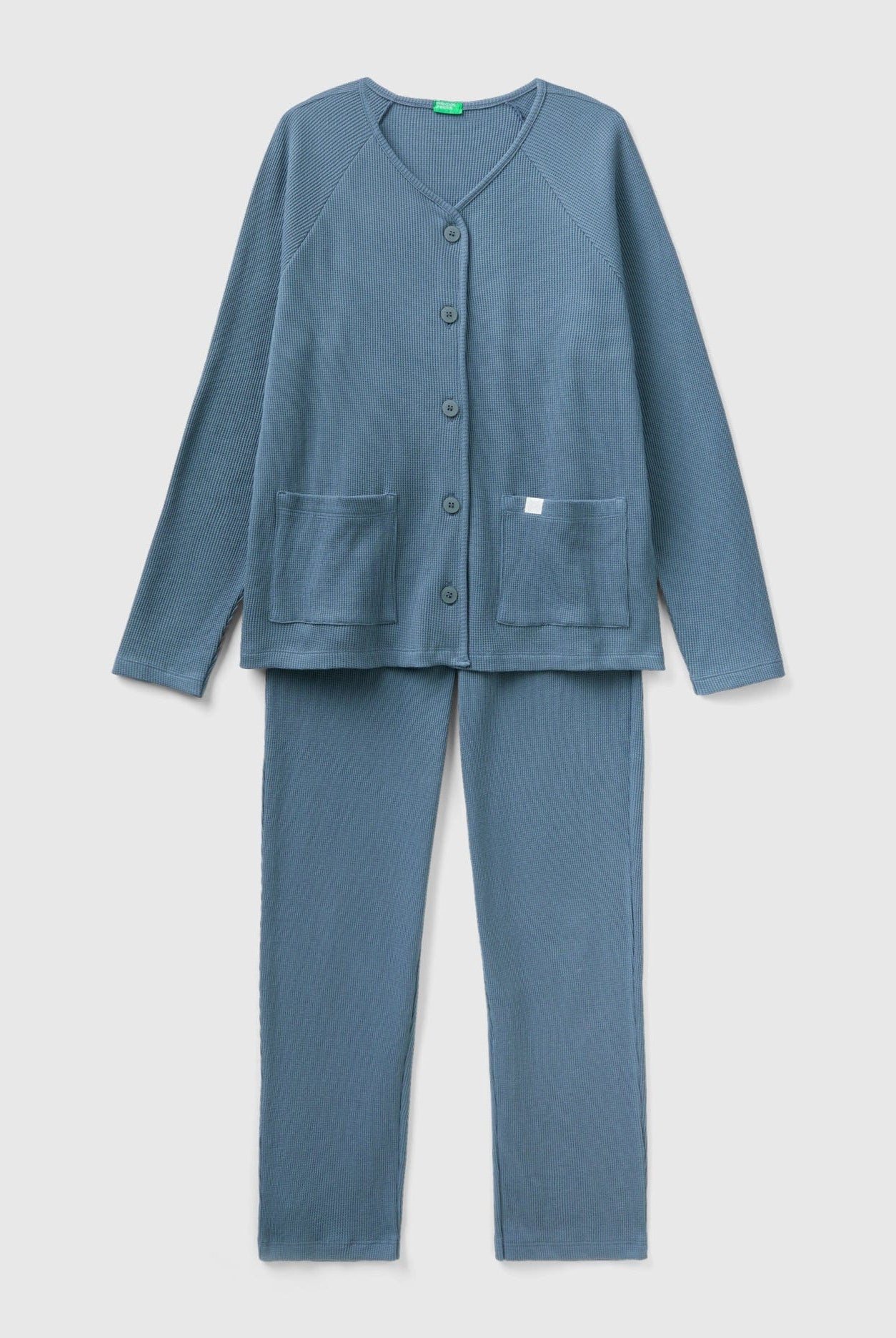 يونايتد كولورز اوف بينيتون بيجاما طويلة من القطن النقي