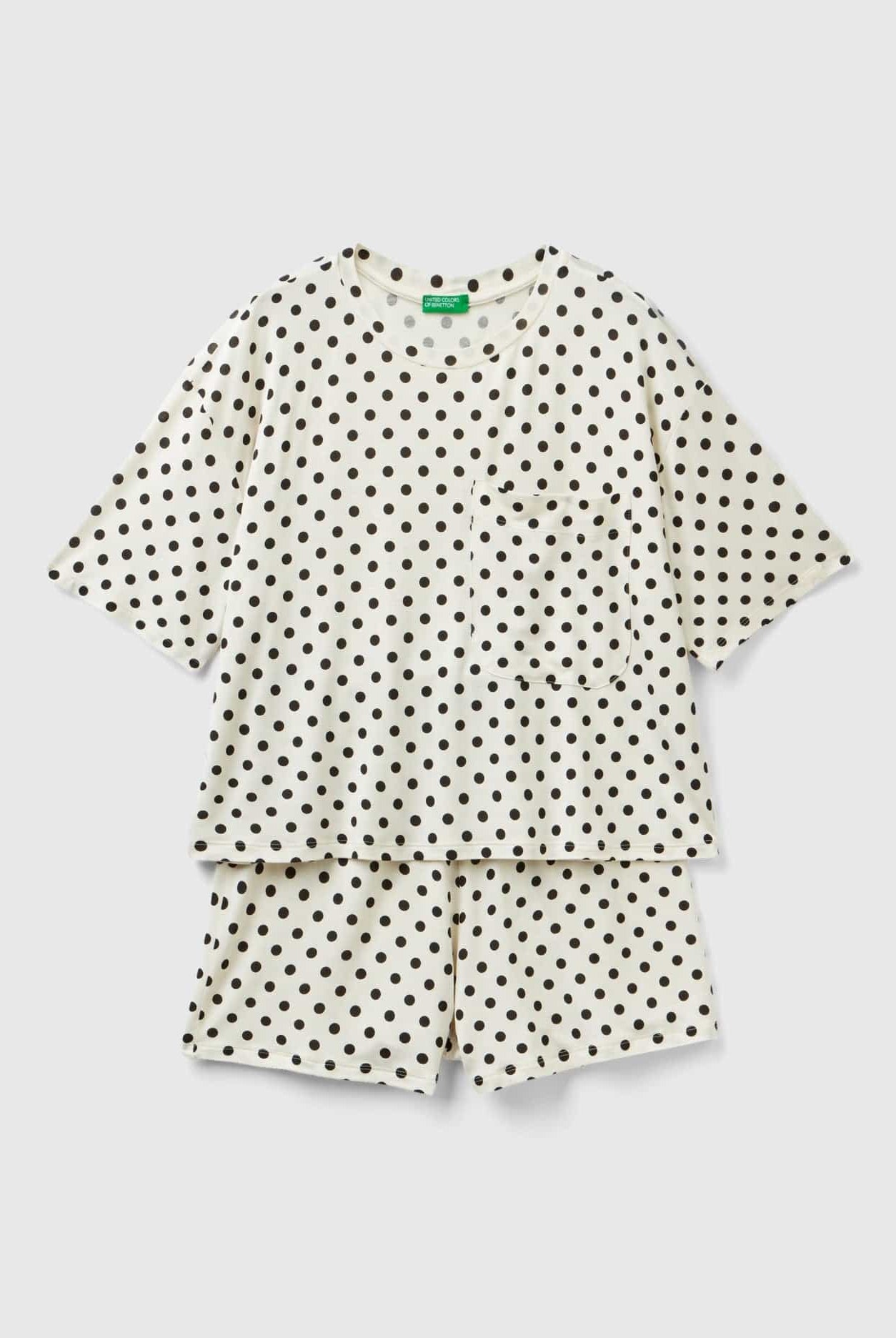 يونايتد كولورز اوف بينيتون بيجاما بشورت نسائيه بنقاط البولكا