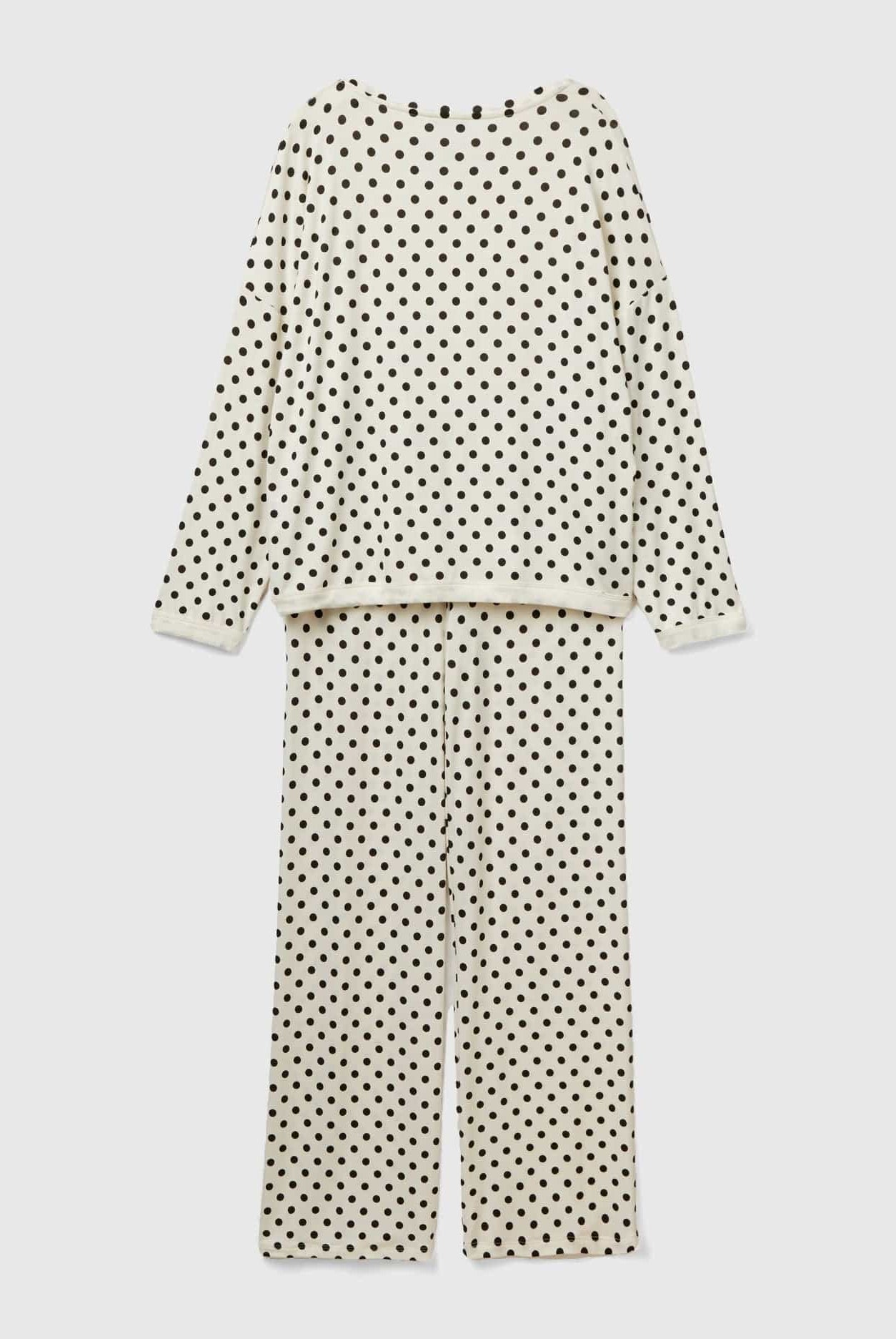 يونايتد كولورز اوف بينيتون بيجاما نسائي طويلة بنقاط البولكا