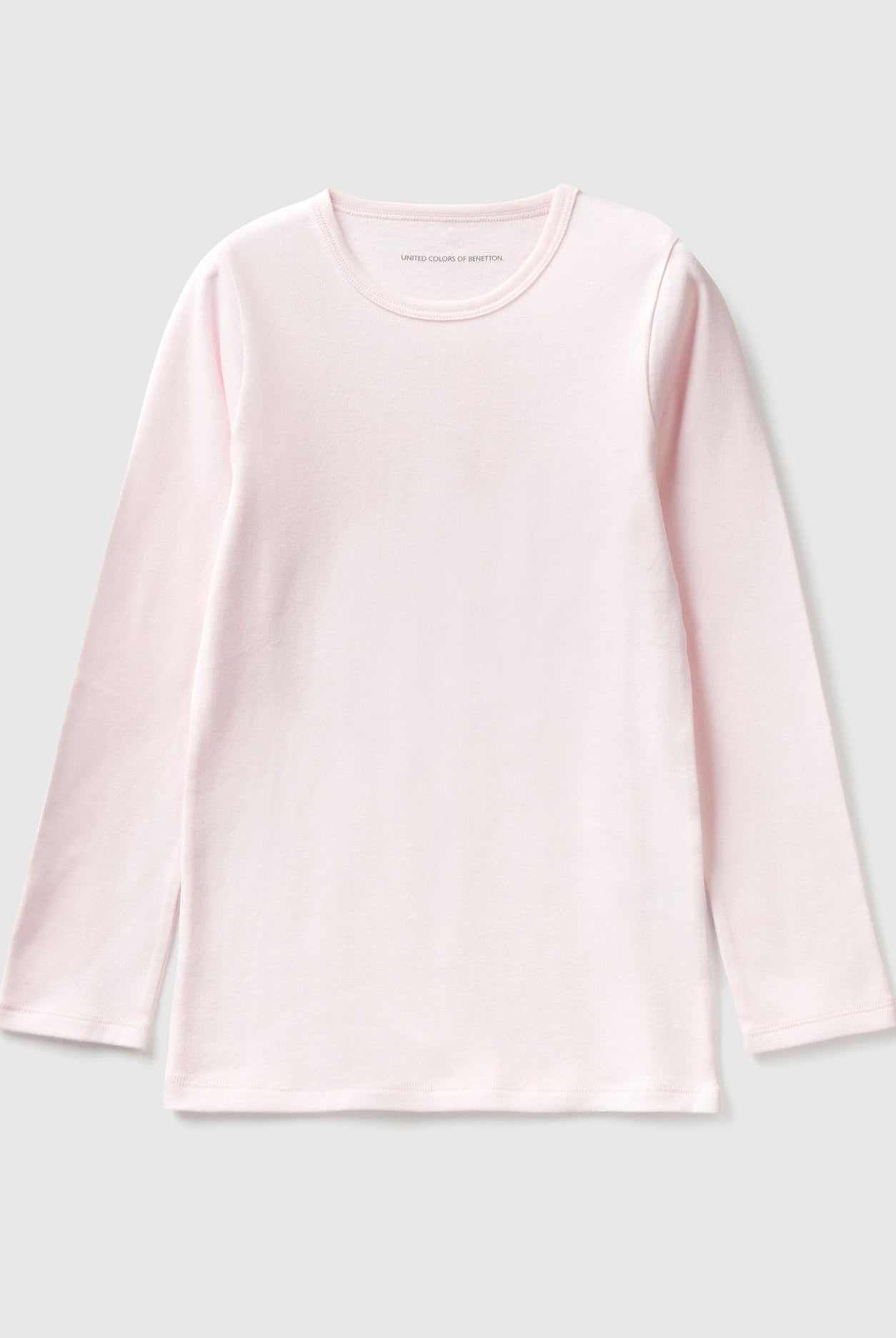 يونايتد كولورز اوف بينيتون تيشيرت اطفالي بأكمام طويلة من القطن الدافئ