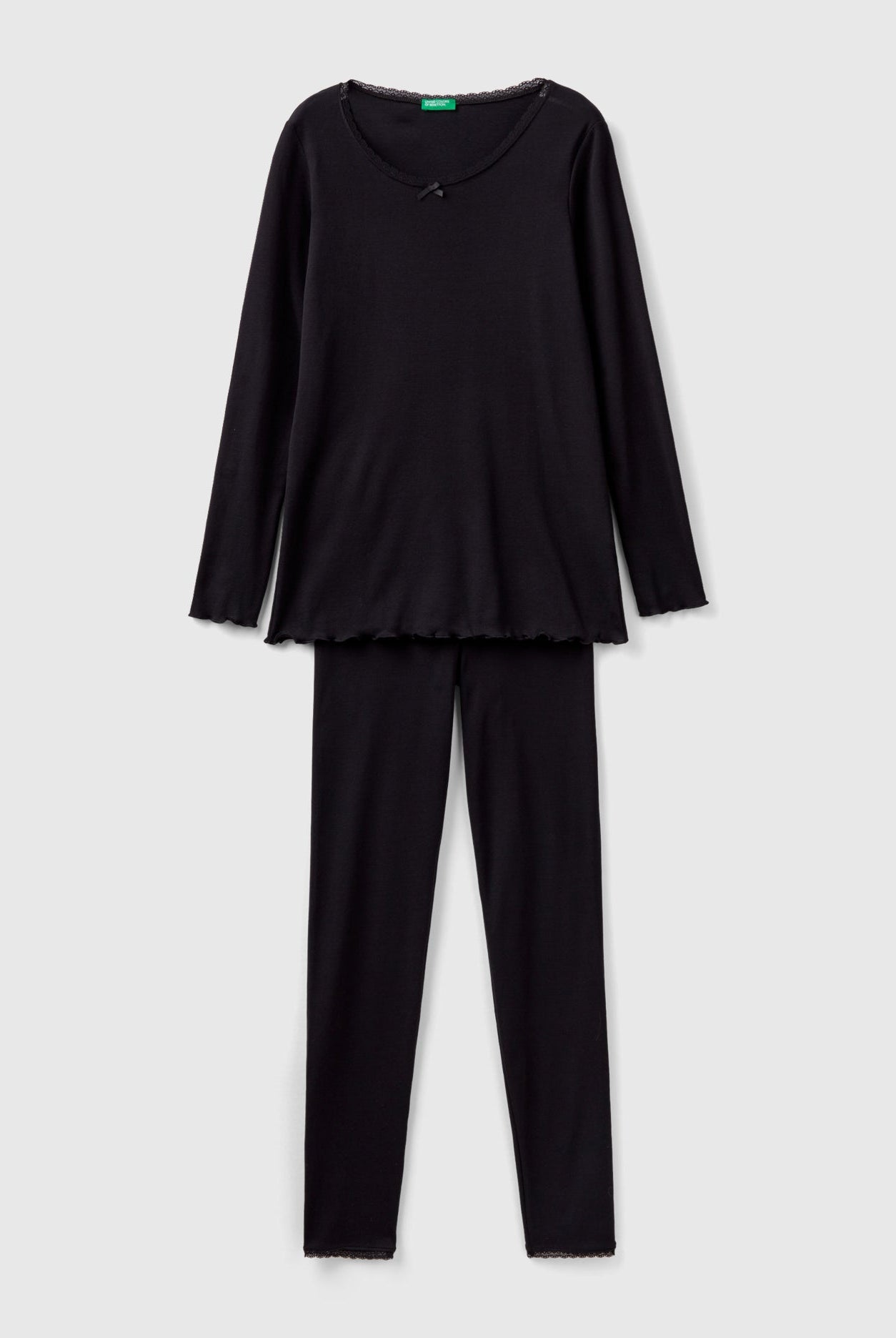 يونايتد كولورز اوف بينيتون بيجاما نسائي من القطن طويل الألياف