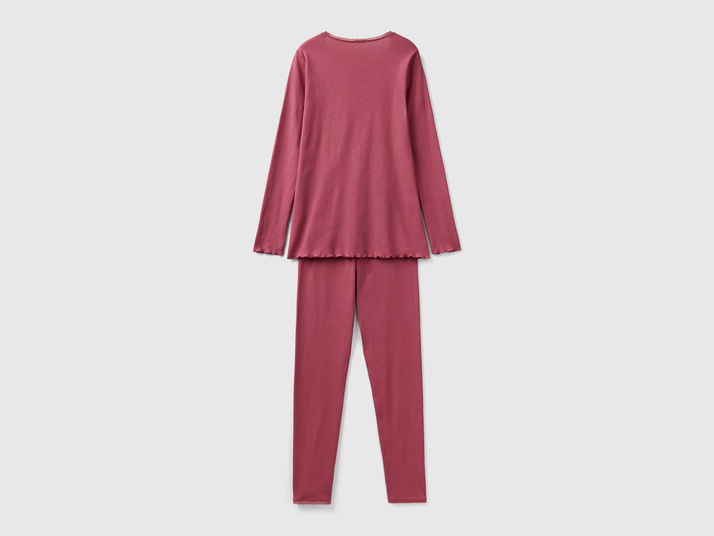 يونايتد كولورز اوف بينيتون بيجاما نسائي من القطن طويل الألياف