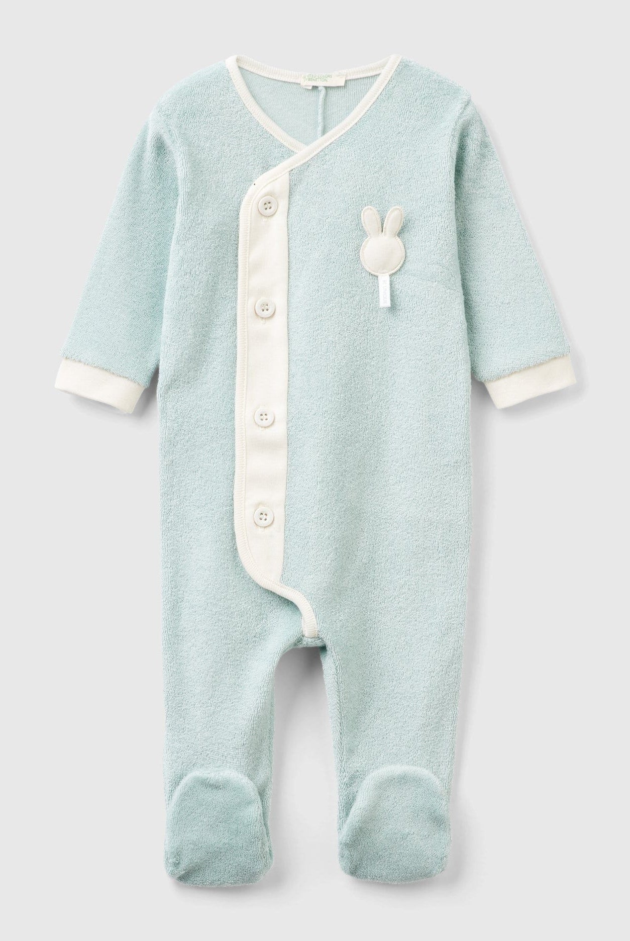 يونايتد كولورز اوف بينيتون سالوبيت رضع من قماش التيري مع رقعة