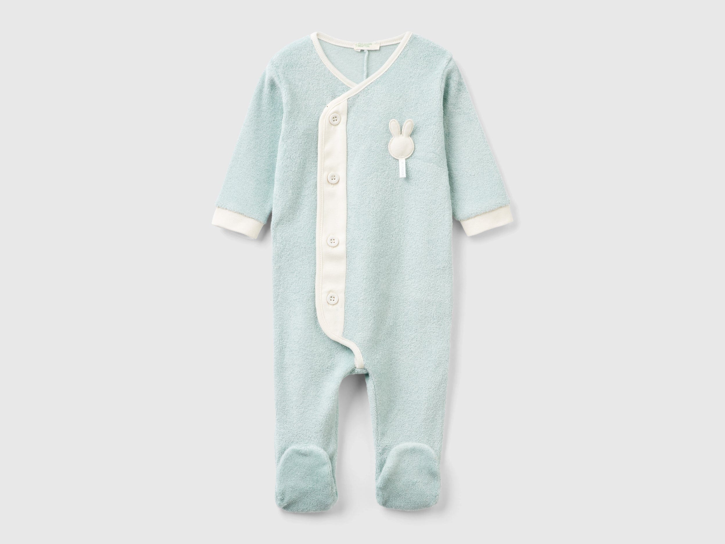 يونايتد كولورز اوف بينيتون سالوبيت رضع من قماش التيري مع رقعة