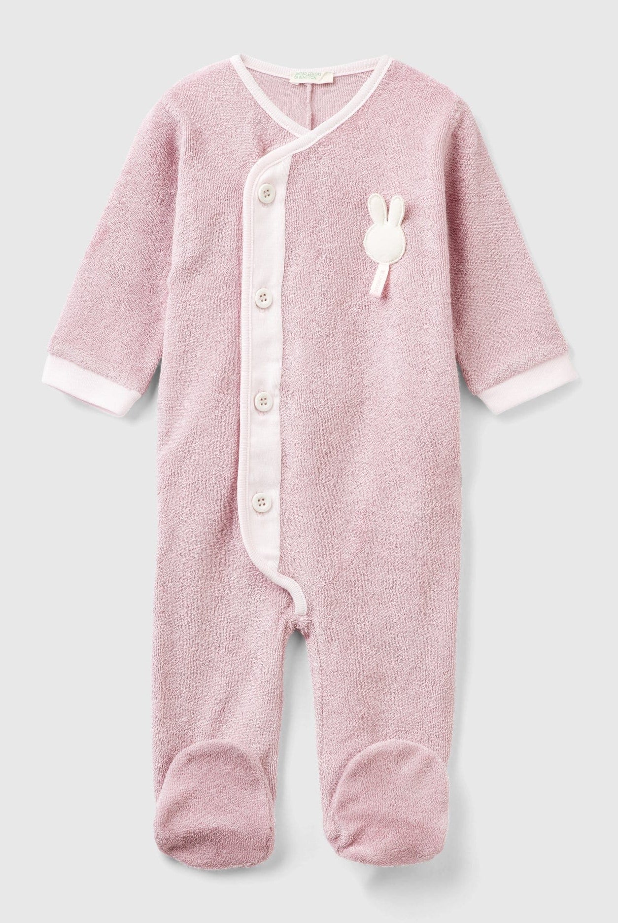 يونايتد كولورز اوف بينيتون سالوبيت رضع من قماش التيري مع رقعة