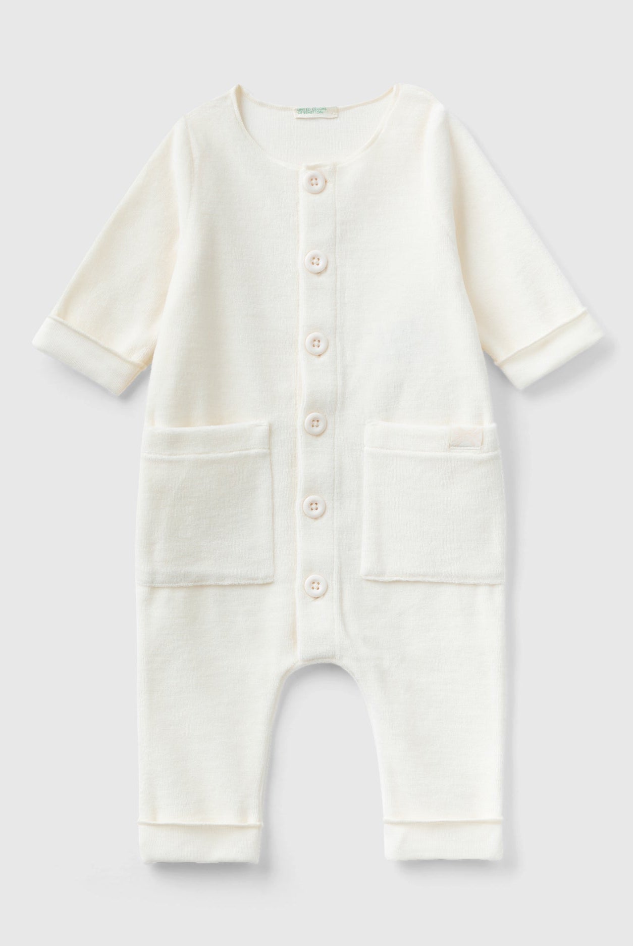 يونايتد كولورز اوف بينيتون سالوبيت رضع شانيل مع جيوب وازرار