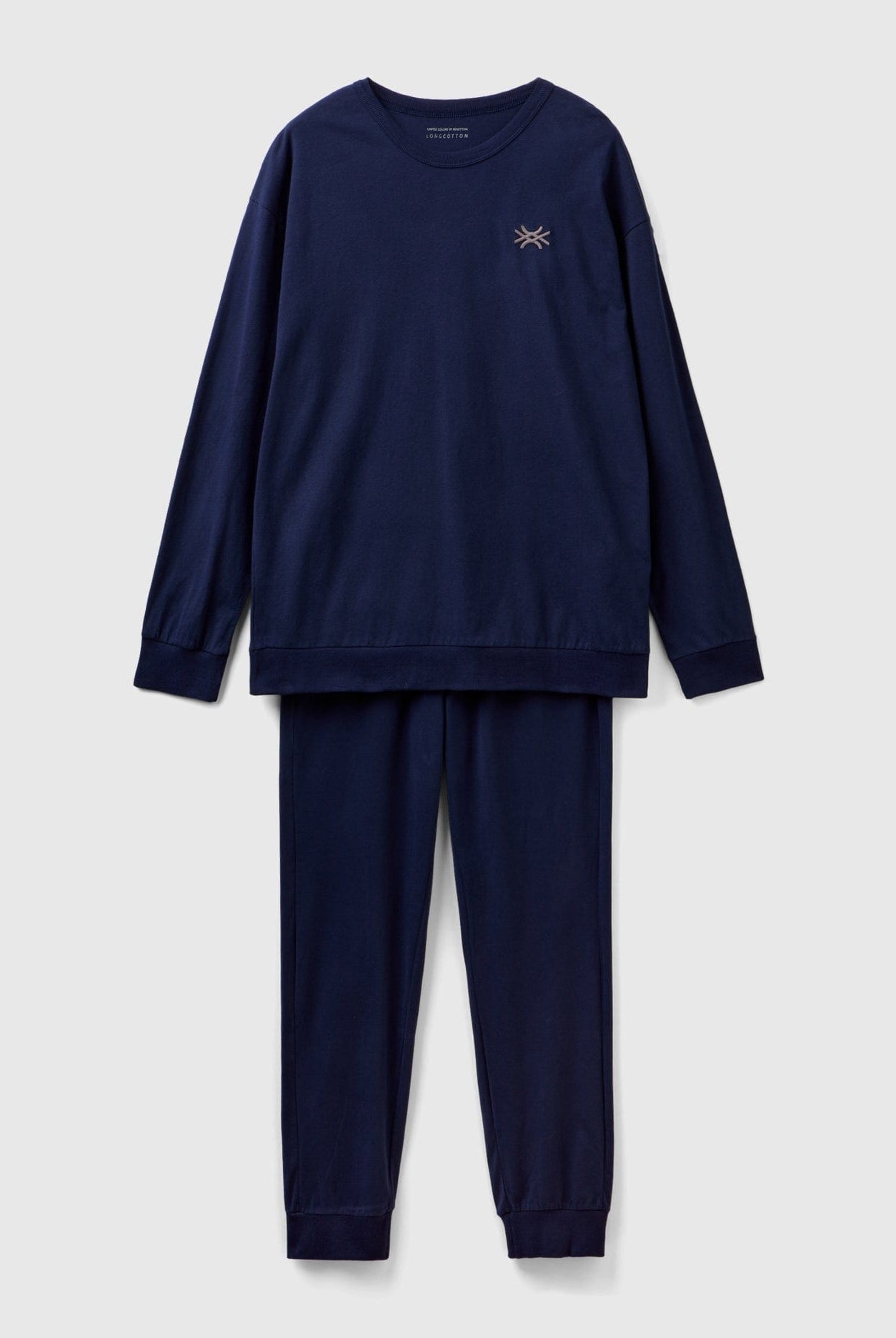 يونايتد كولورز اوف بينيتون بيجاما شبابي بشعار من القطن طويل الألياف