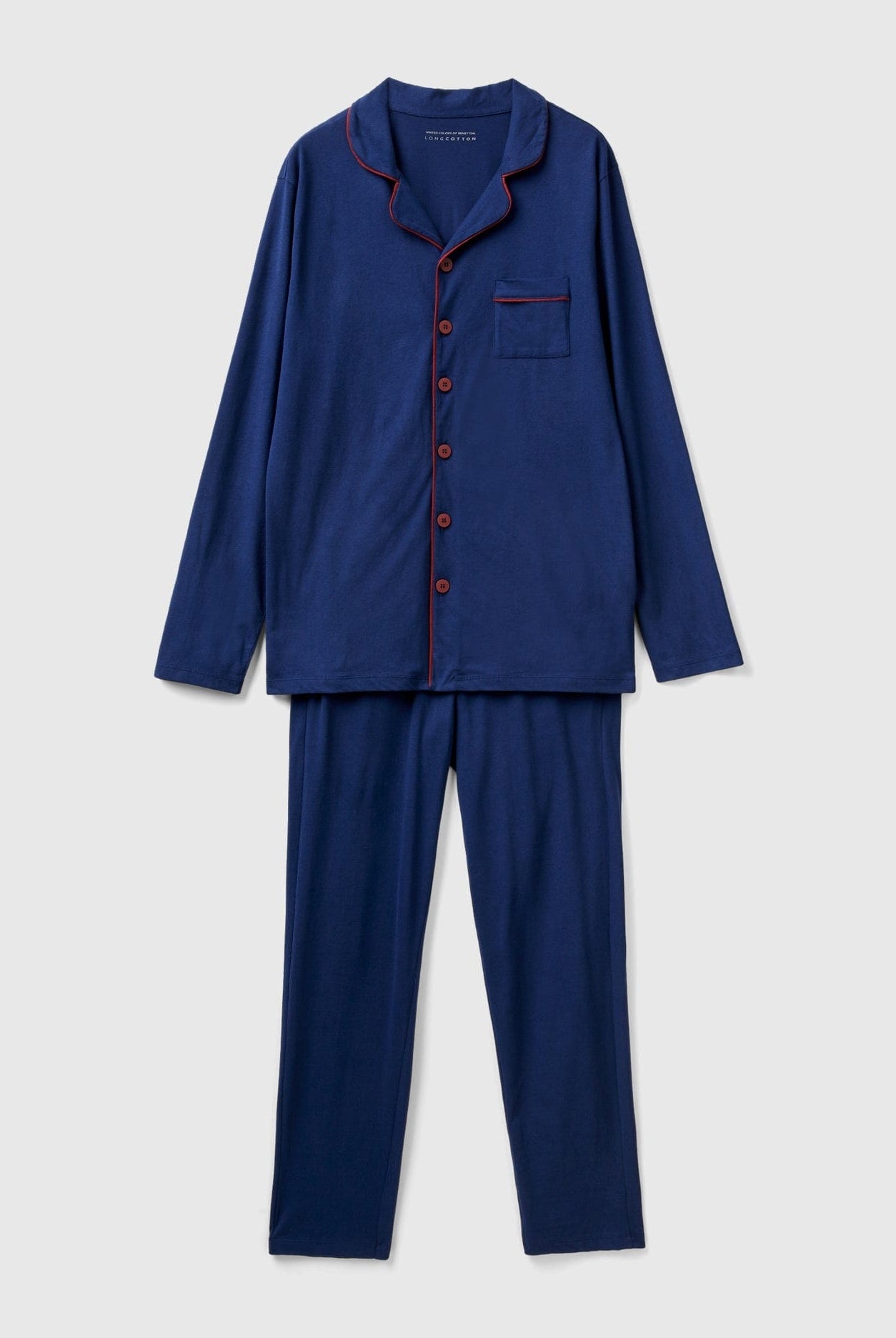 يونايتد كولورز اوف بينيتون بيجاما شبابي من القطن طويل الألياف