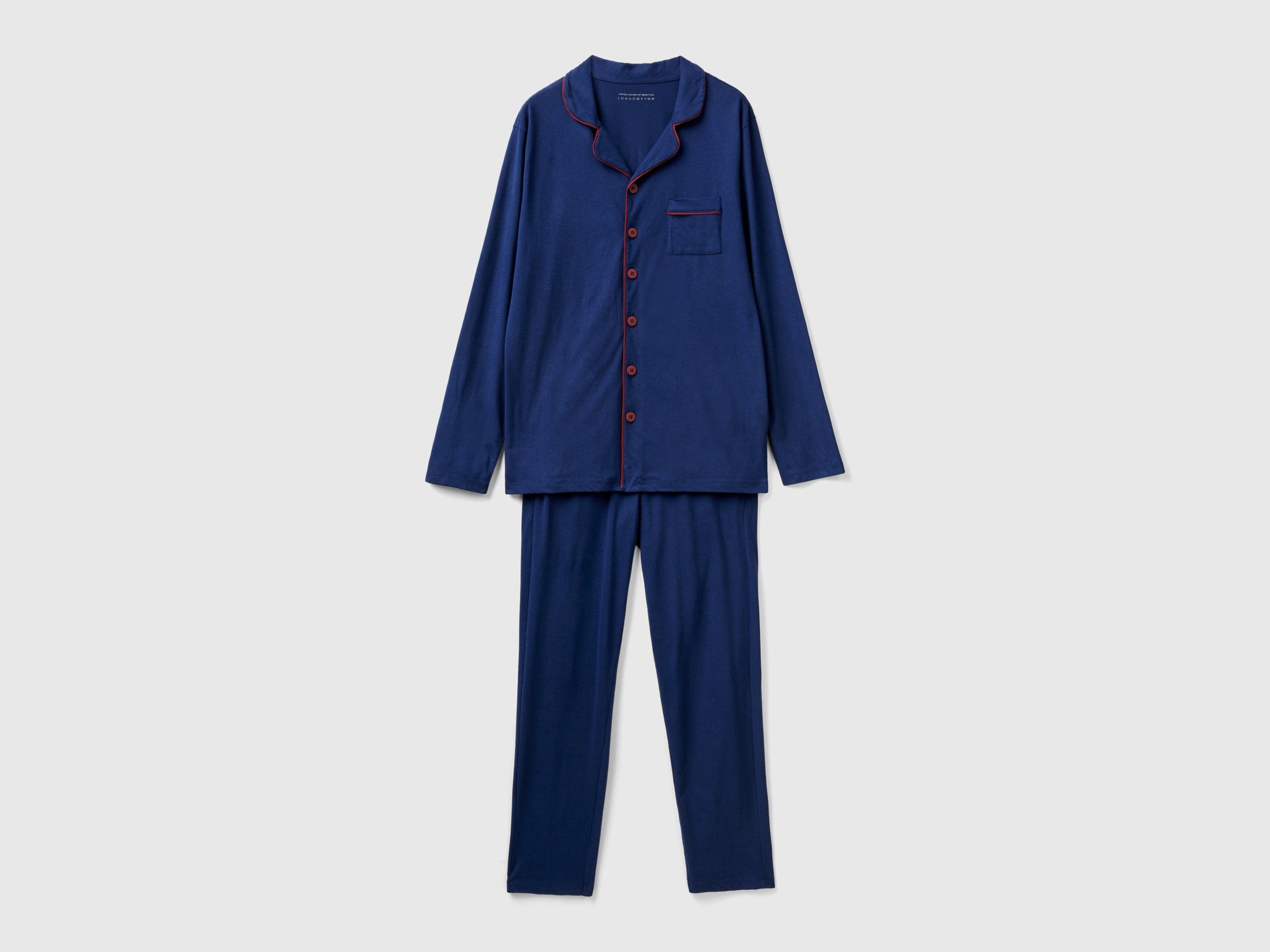 يونايتد كولورز اوف بينيتون بيجاما شبابي من القطن طويل الألياف