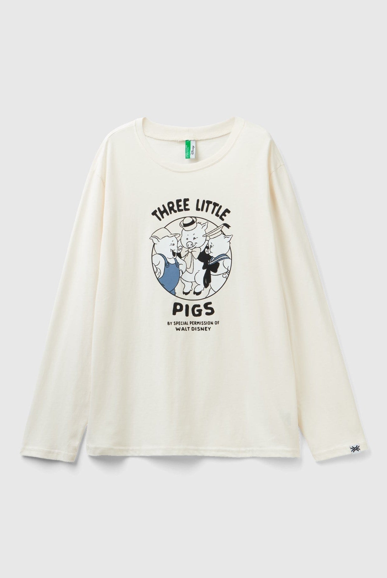 يونايتد كولورز اوف بينيتون تي شيرت شبابي برسمة ديزني بأكمام طويلة