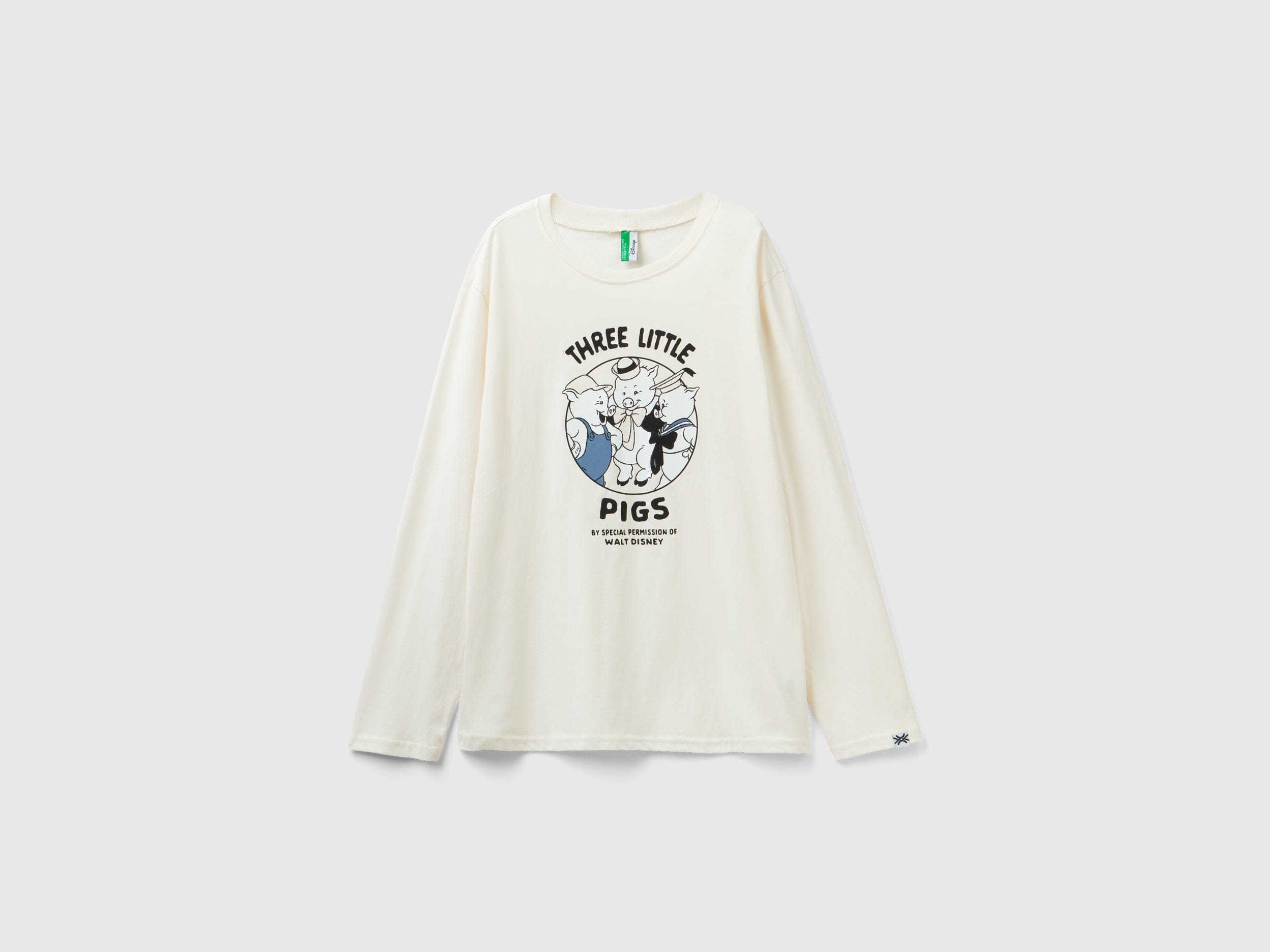 يونايتد كولورز اوف بينيتون تي شيرت شبابي برسمة ديزني بأكمام طويلة