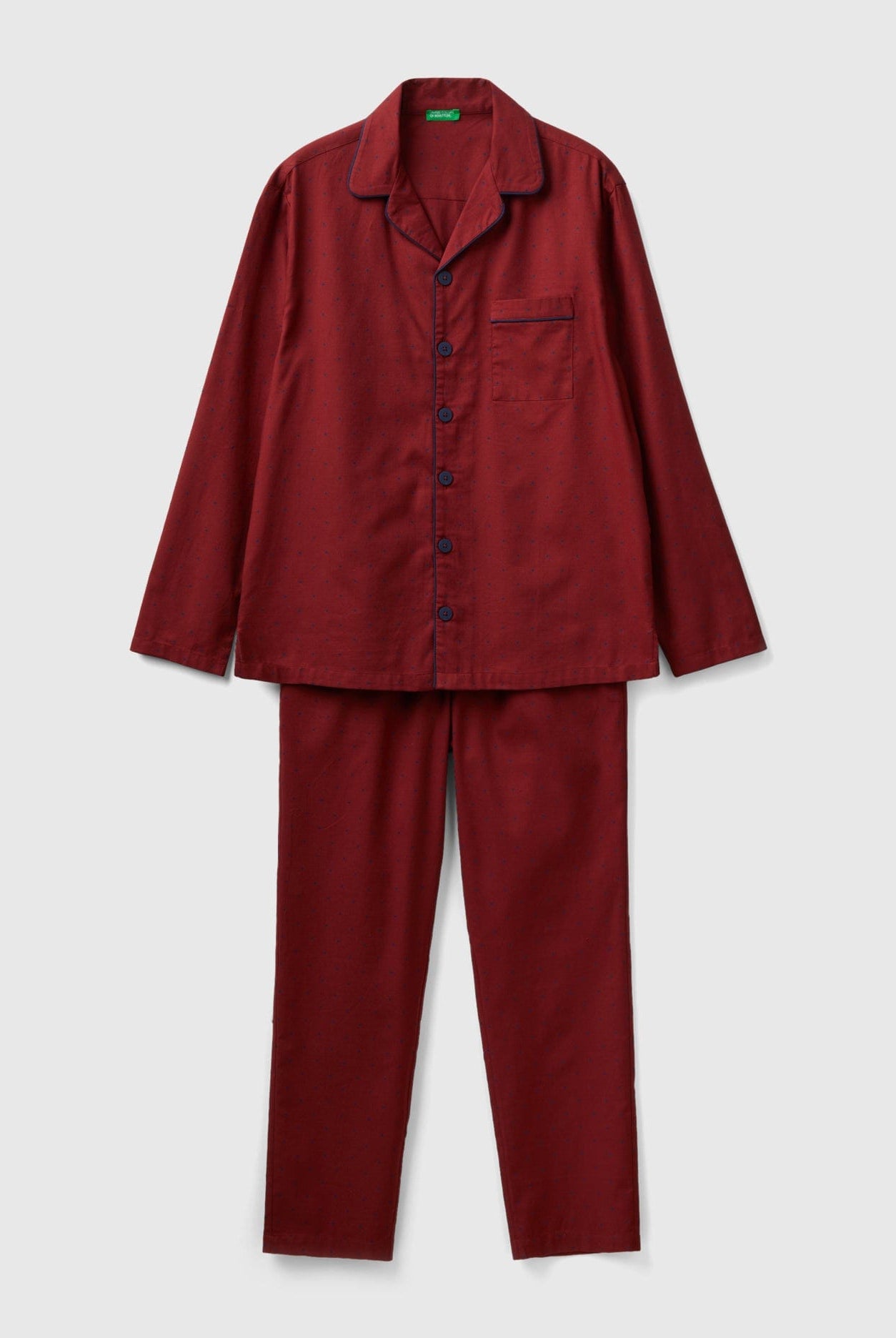 يونايتد كولورز اوف بينيتون بيجاما ملونة بنقوش نقاط ورقع رجالي