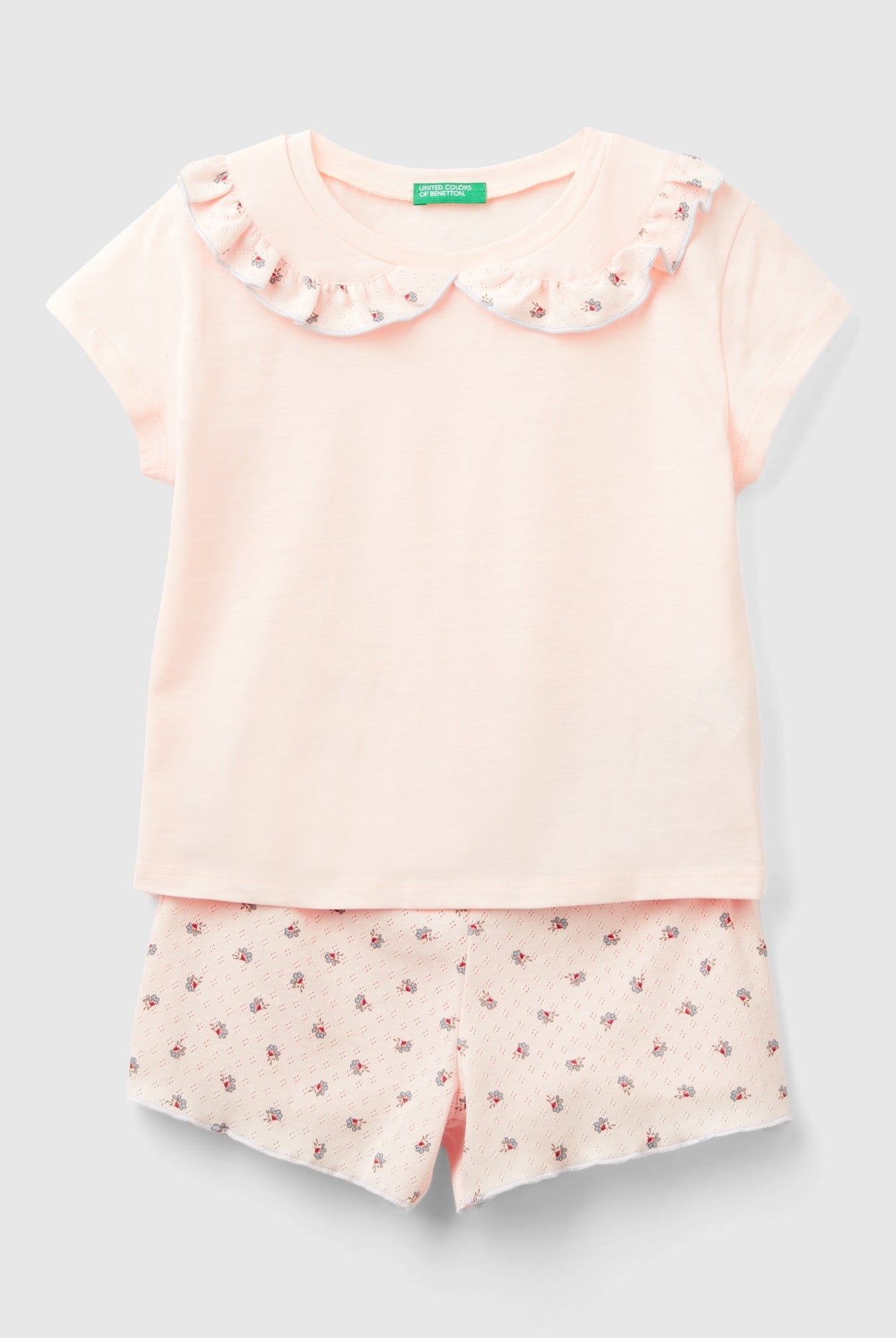 يونايتد كولورز اوف بينيتون بيجاما قصيرة بياقة للفتيات