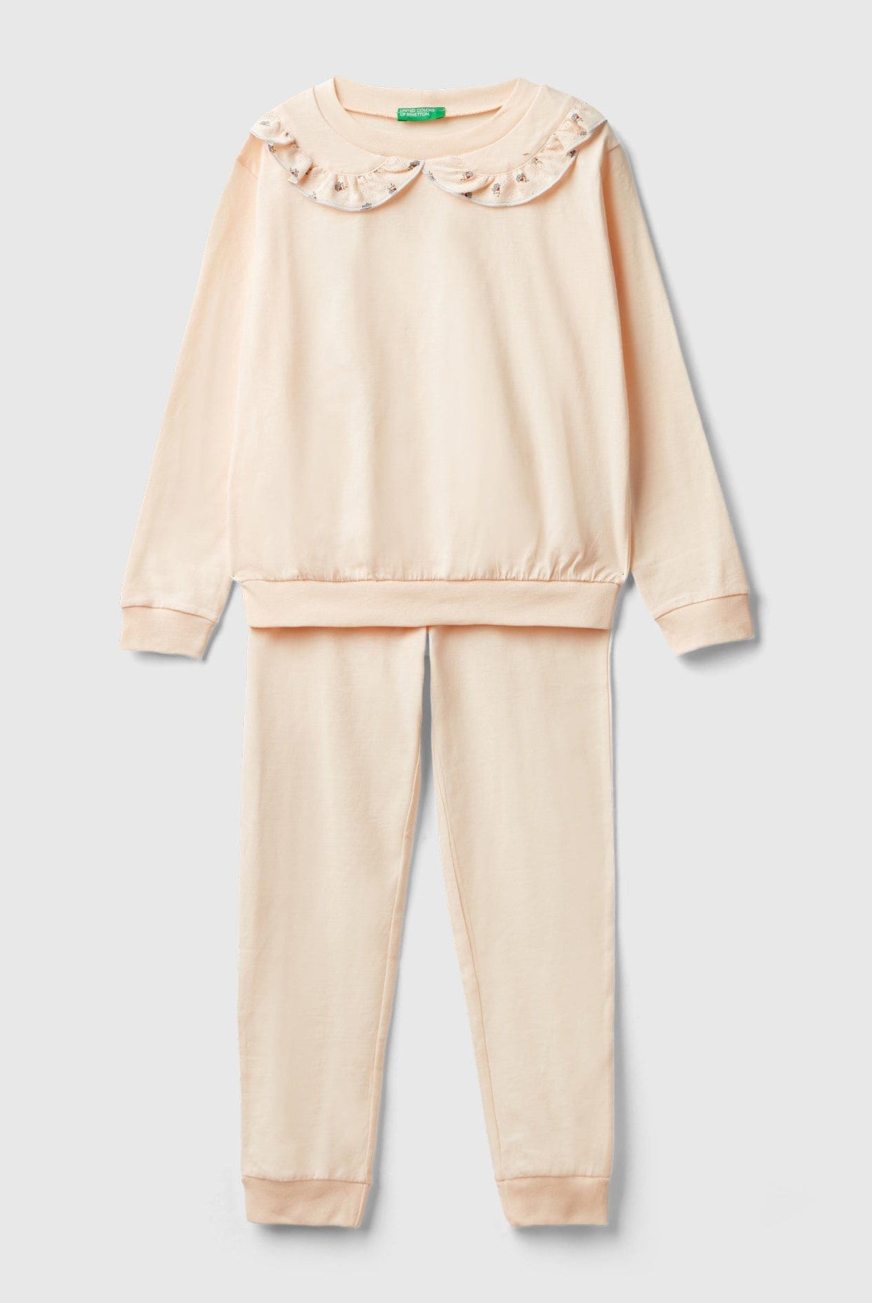 يونايتد كولورز اوف بينيتون بيجاما طويلة بياقة للفتيات