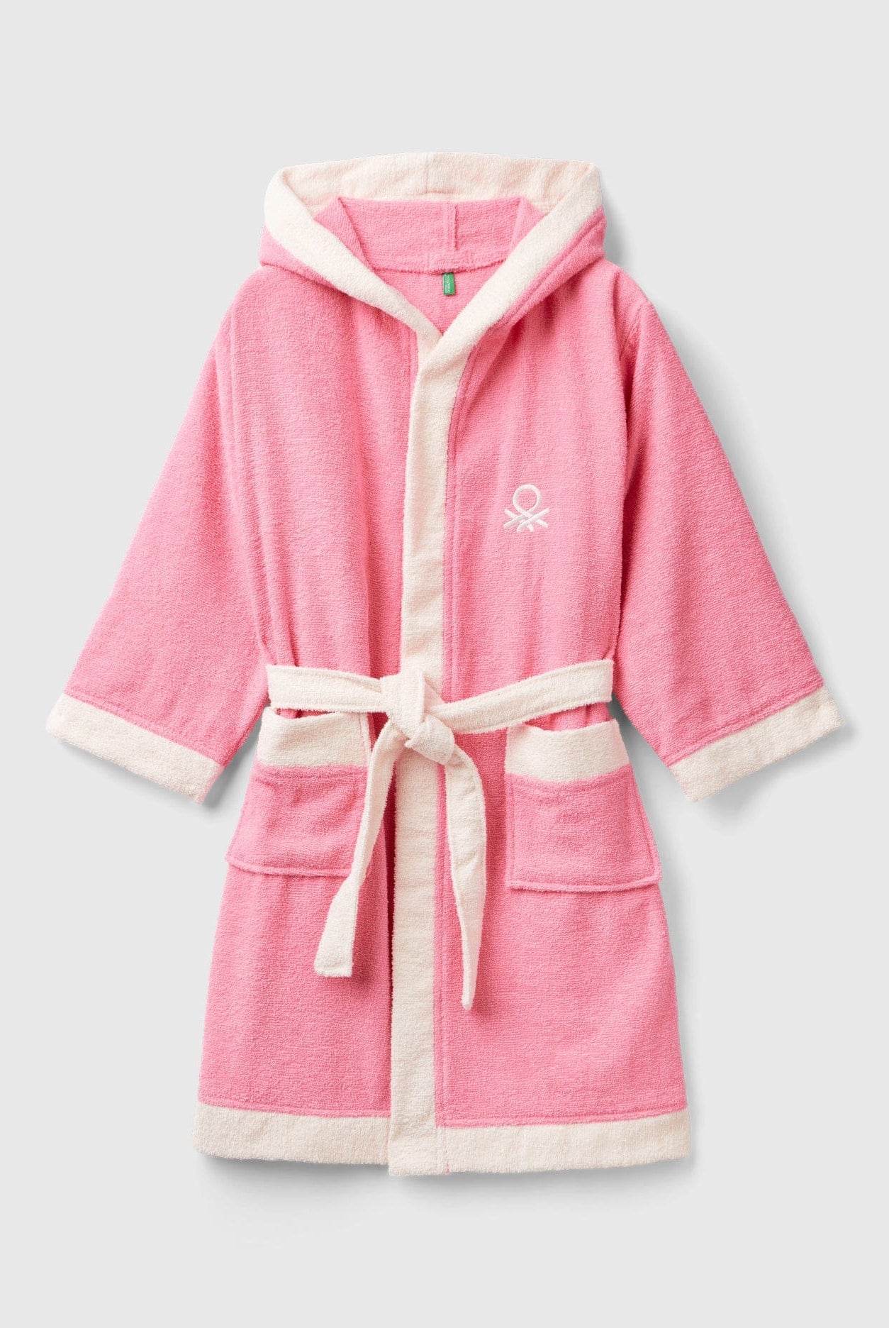 يونايتد كولورز اوف بينيتون رداء استحمام اولادي بحزام خصر وجيوب اماميه