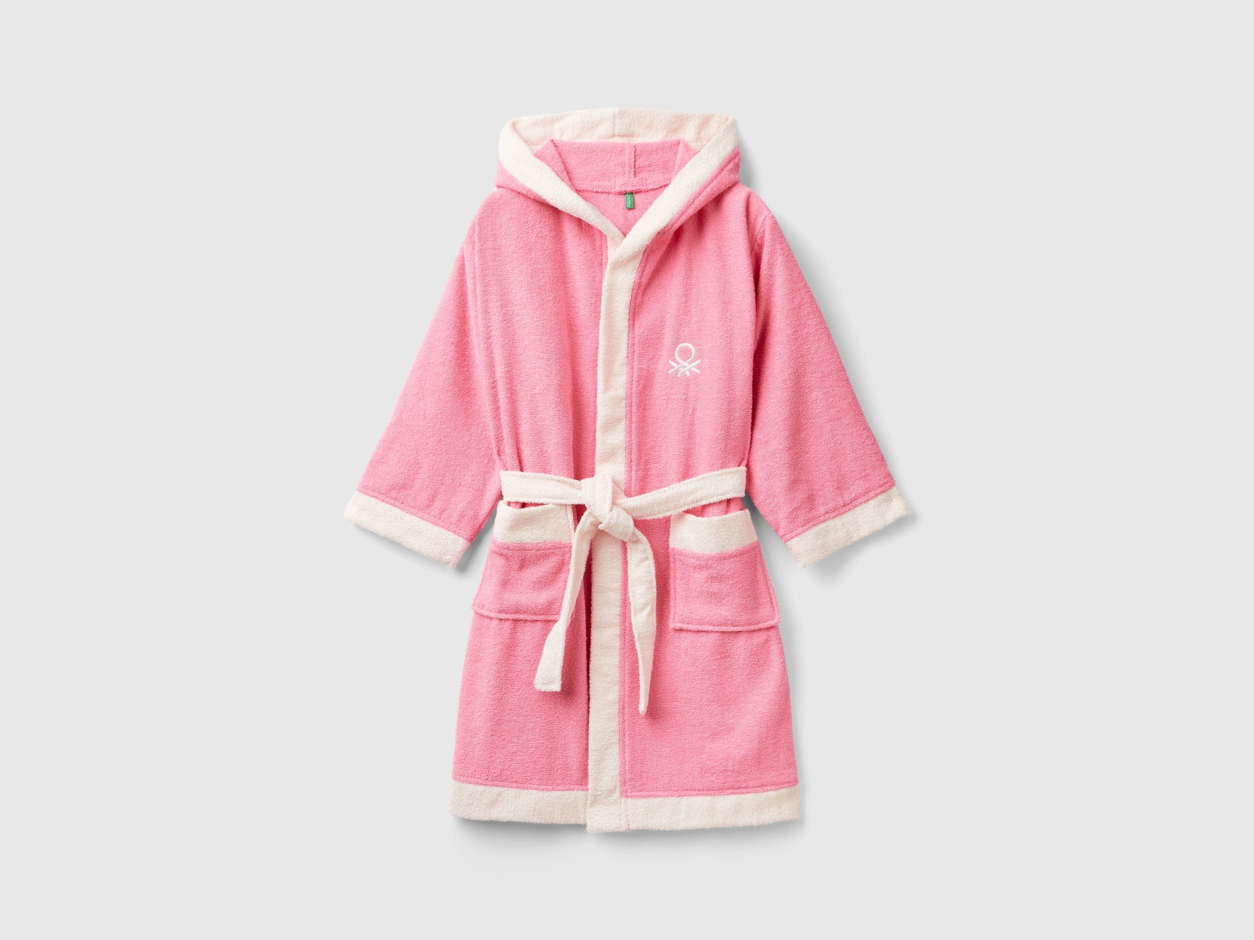 يونايتد كولورز اوف بينيتون رداء استحمام اولادي بحزام خصر وجيوب اماميه