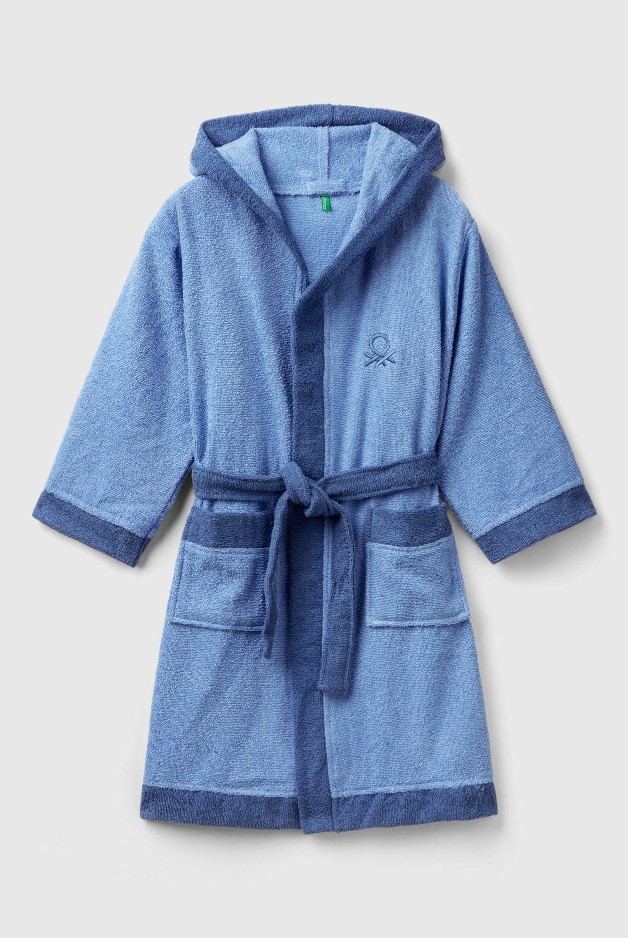 يونايتد كولورز اوف بينيتون رداء استحمام اولادي بحزام خصر وجيوب اماميه